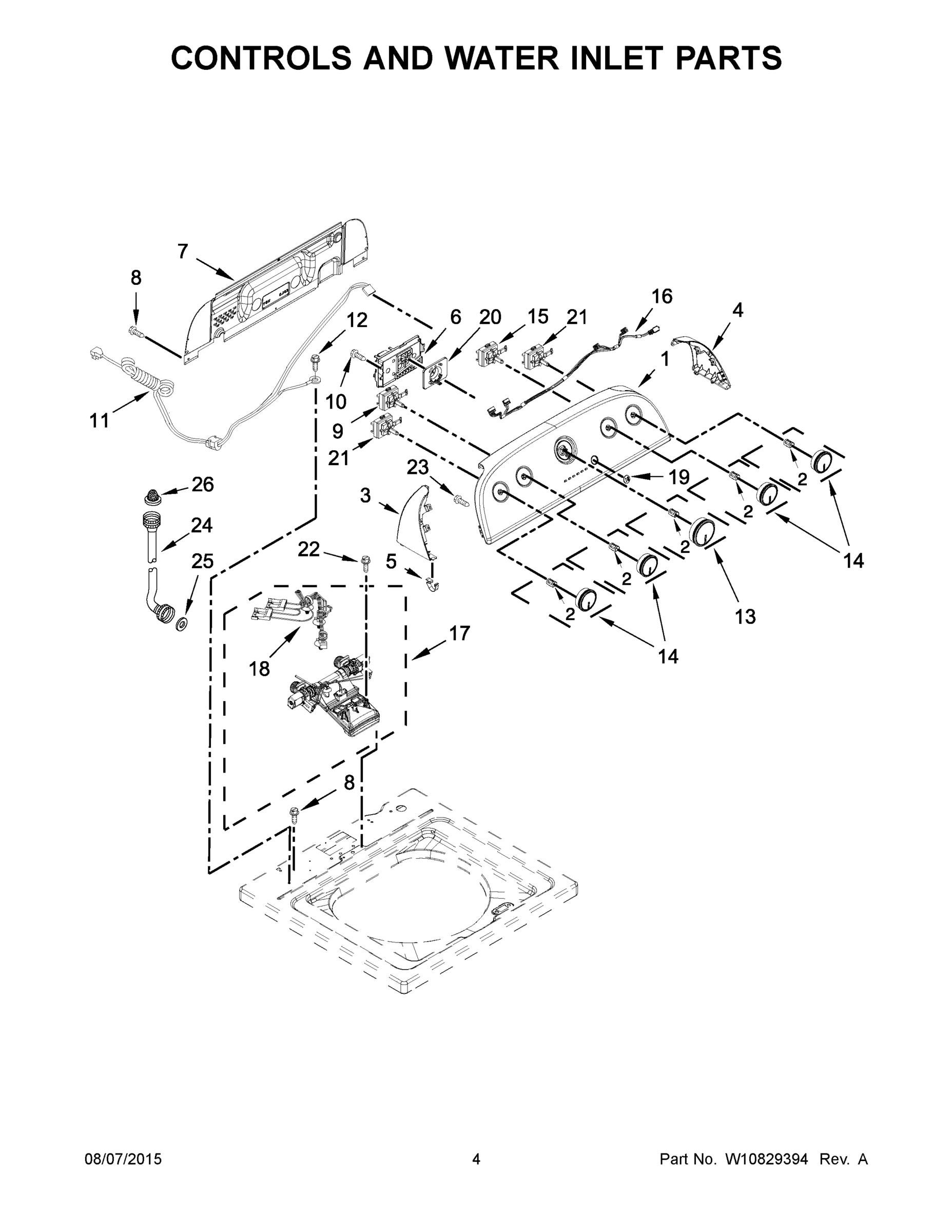 03 - CONTROLS AND WATER INLET PARTS