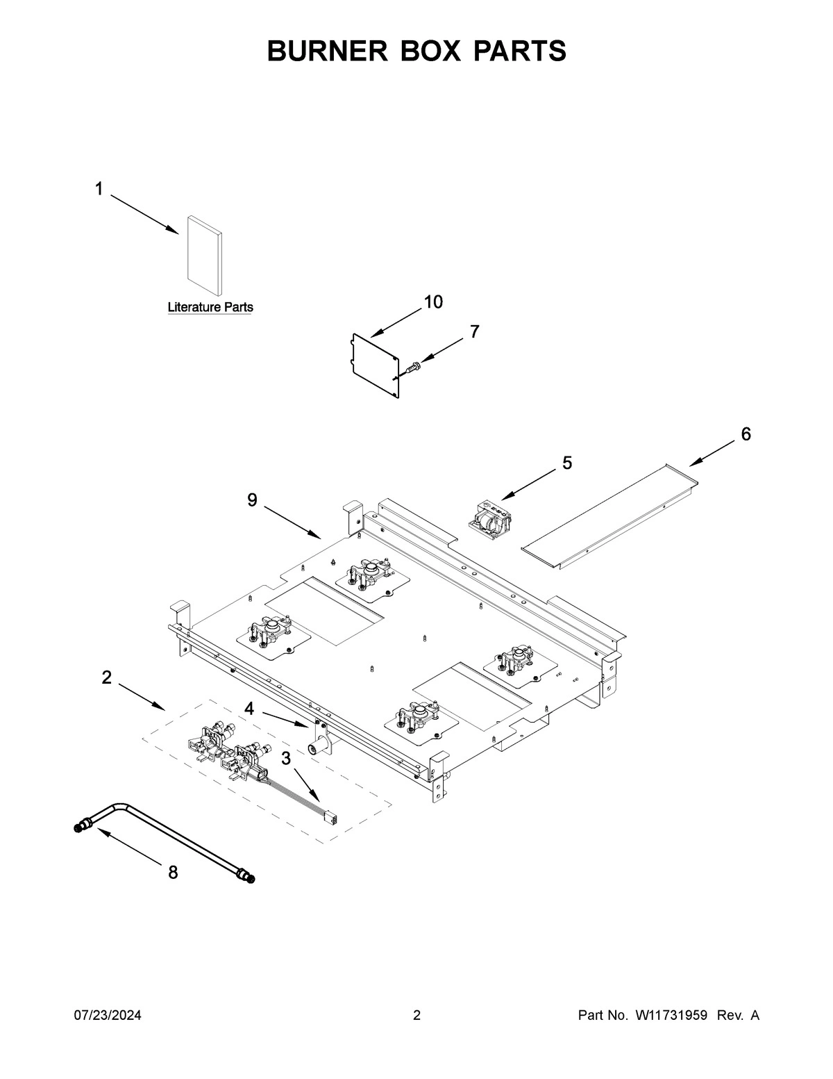 02 - BURNER BOX PARTS