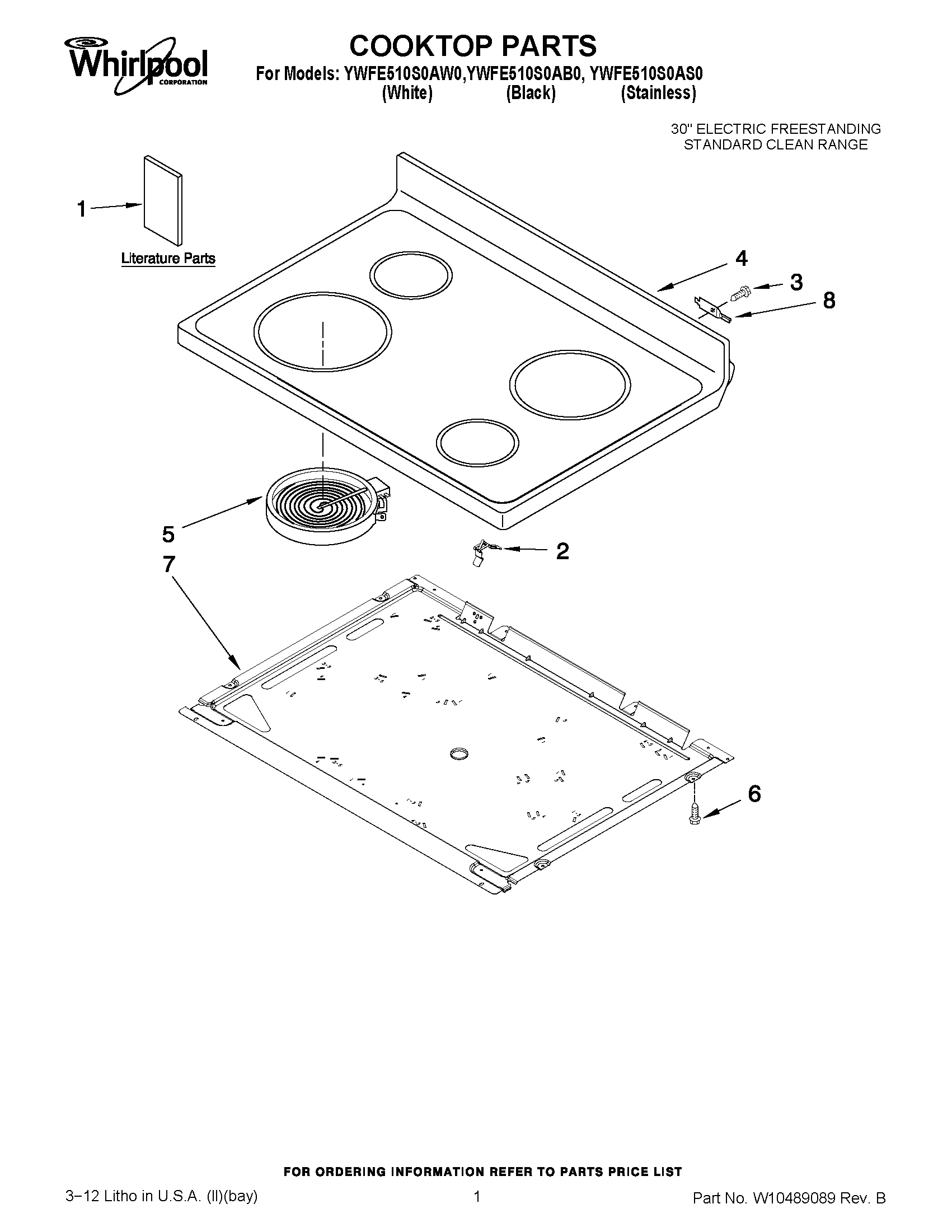 01 - COOKTOP PARTS