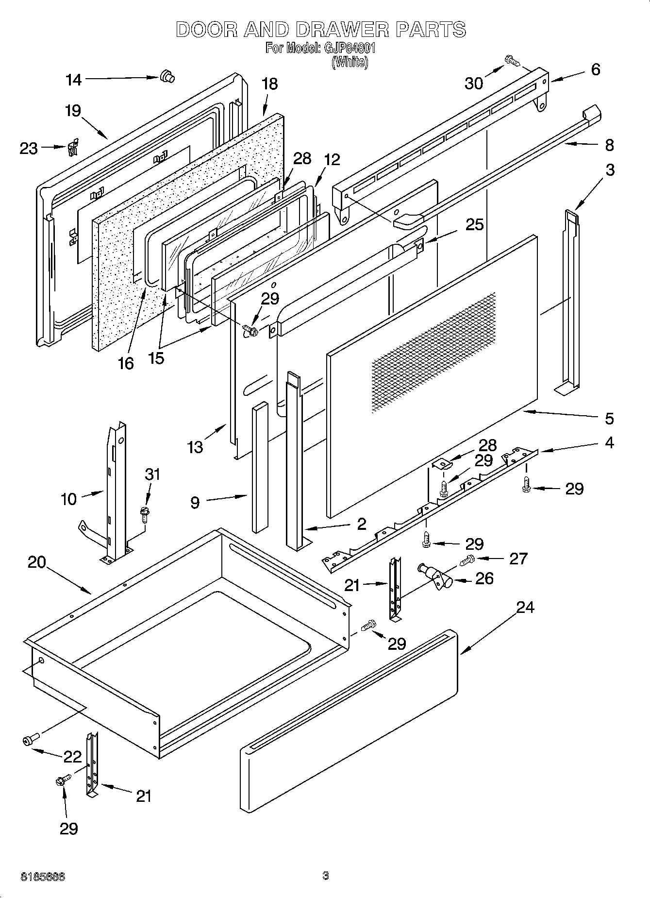 03 - DOOR AND DRAWER PARTS