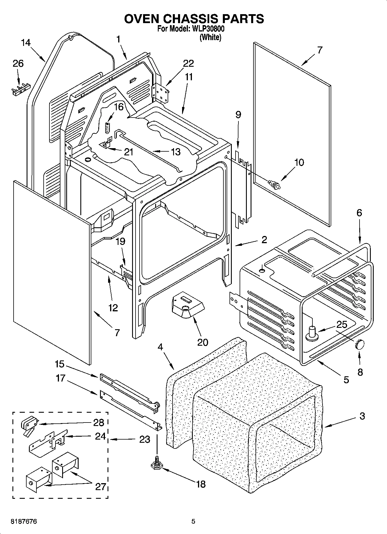 04 - OVEN CHASSIS PARTS