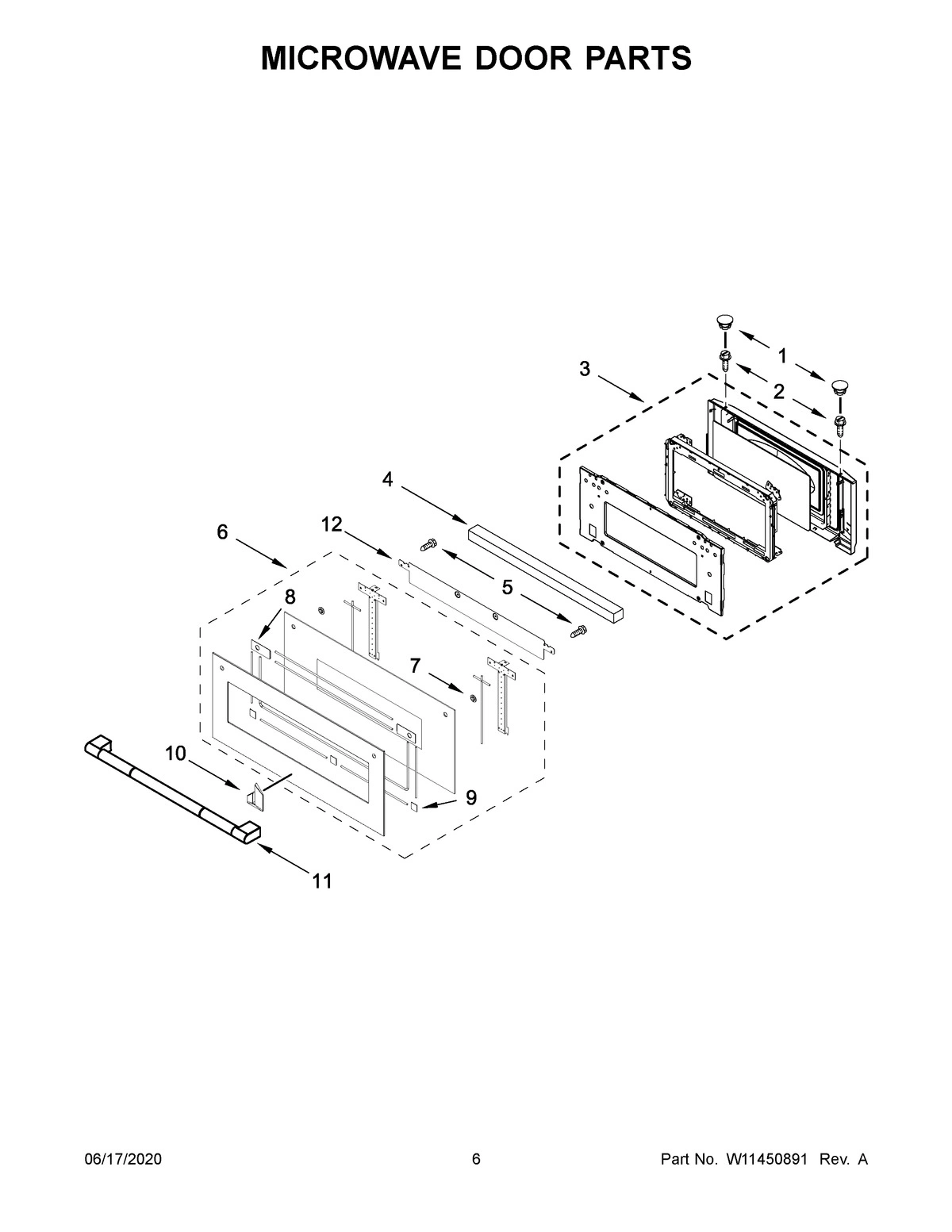 04 - MICROWAVE DOOR PARTS