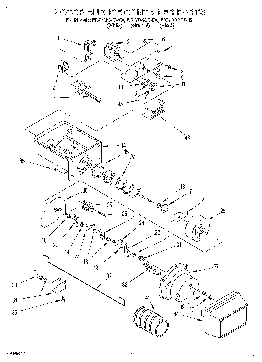 05 - MOTOR AND ICE CONTAINER