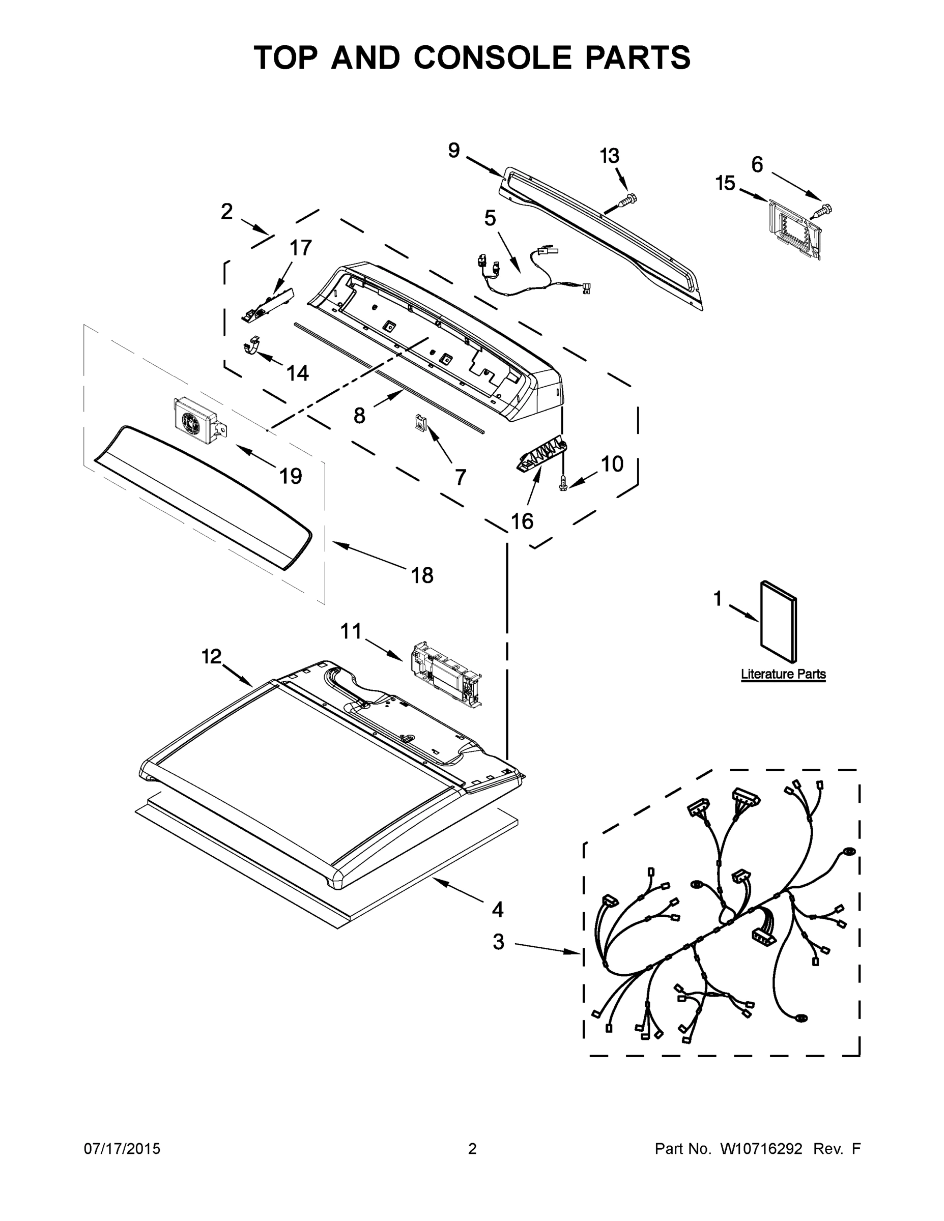 02 - TOP AND CONSOLE PARTS