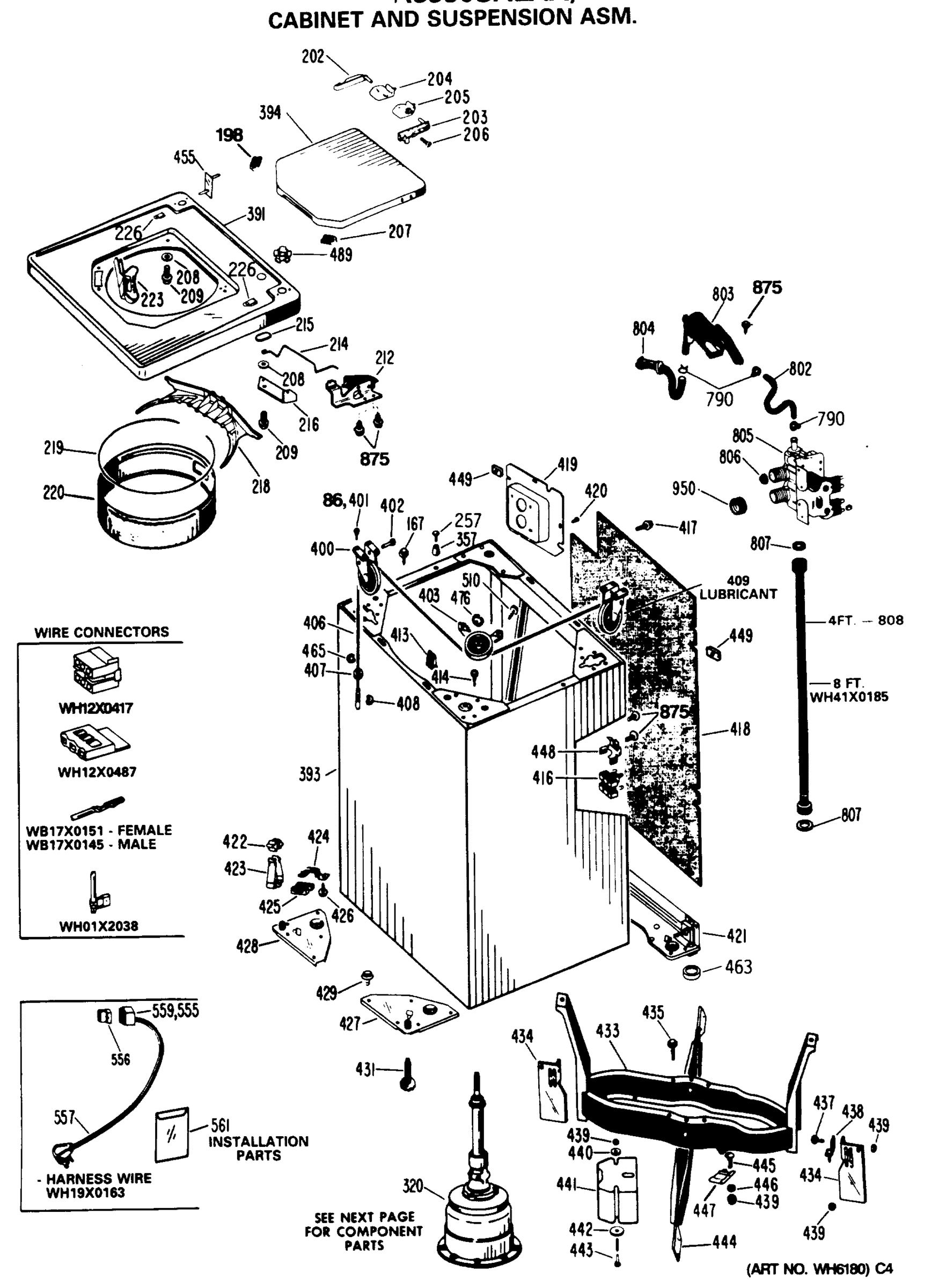 CABINET AND SUSPENSION ASM.