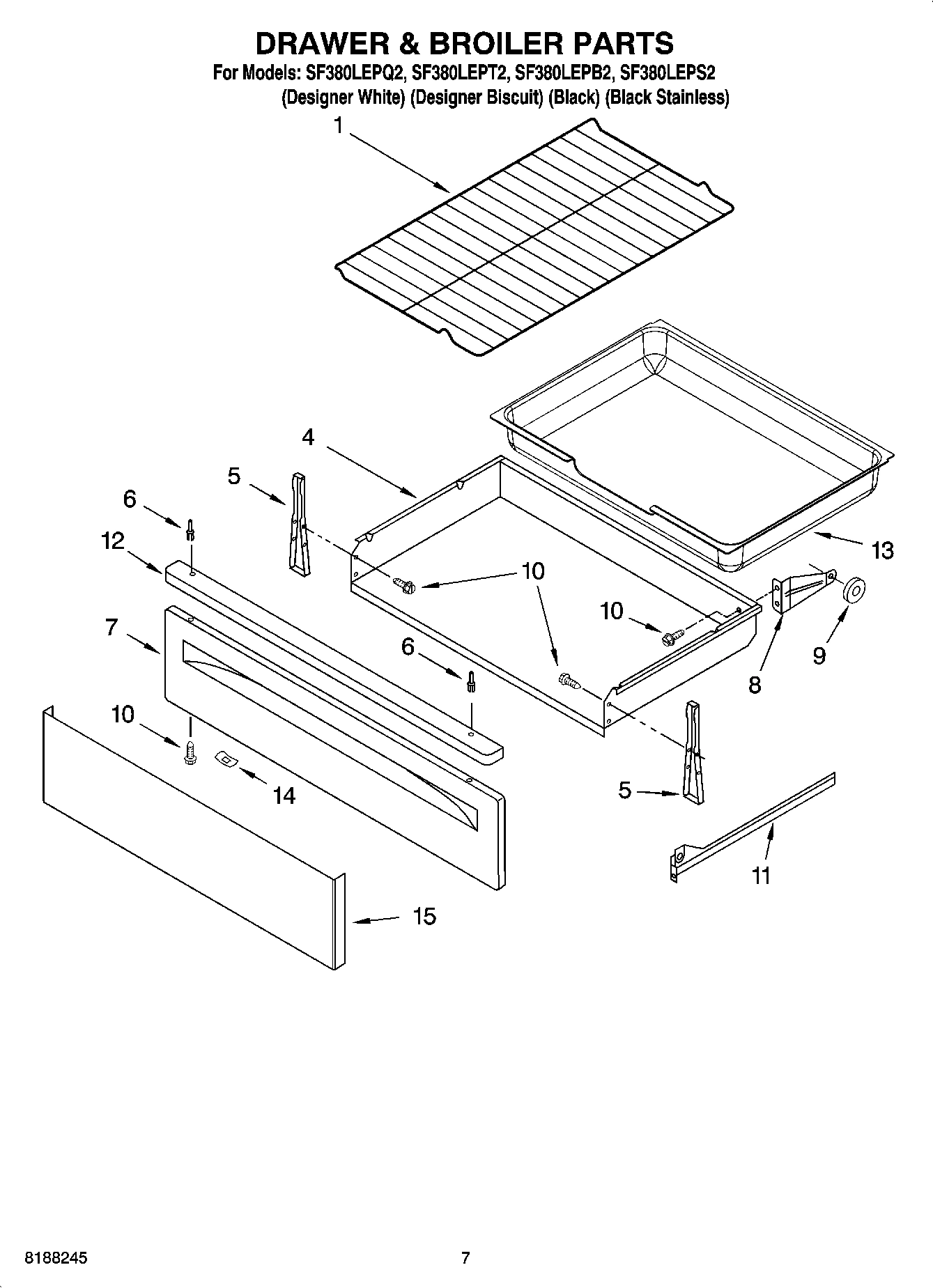 05 - DRAWER & BROILER PARTS
