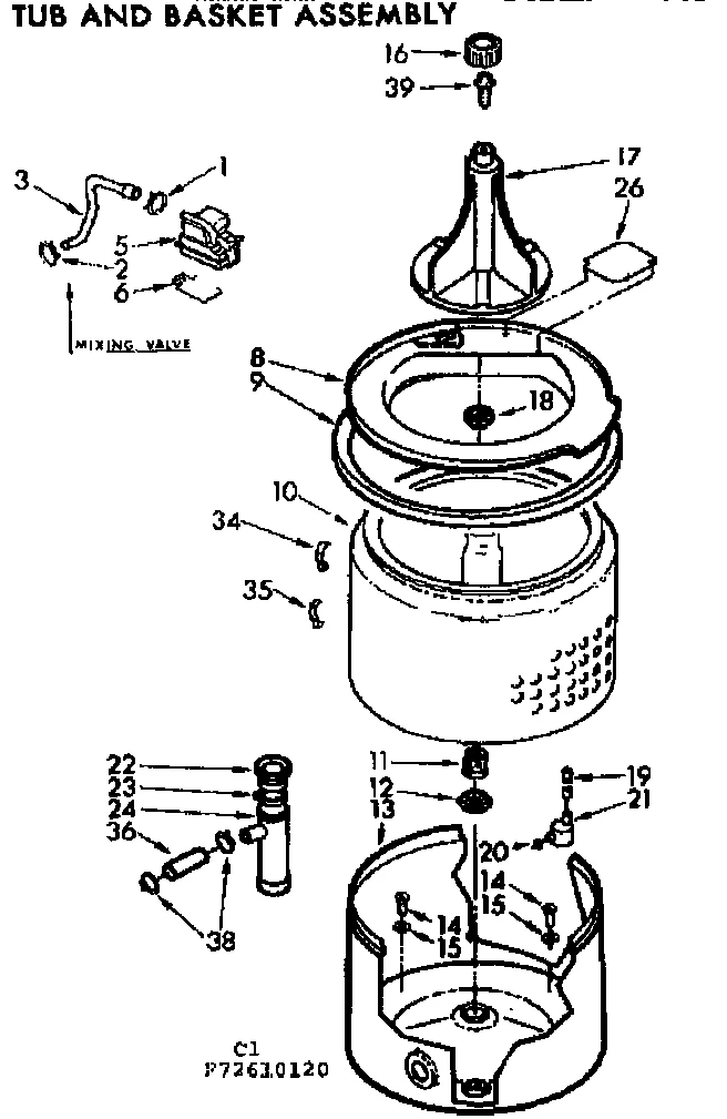 TUB AND BASKET ASSEMBLY