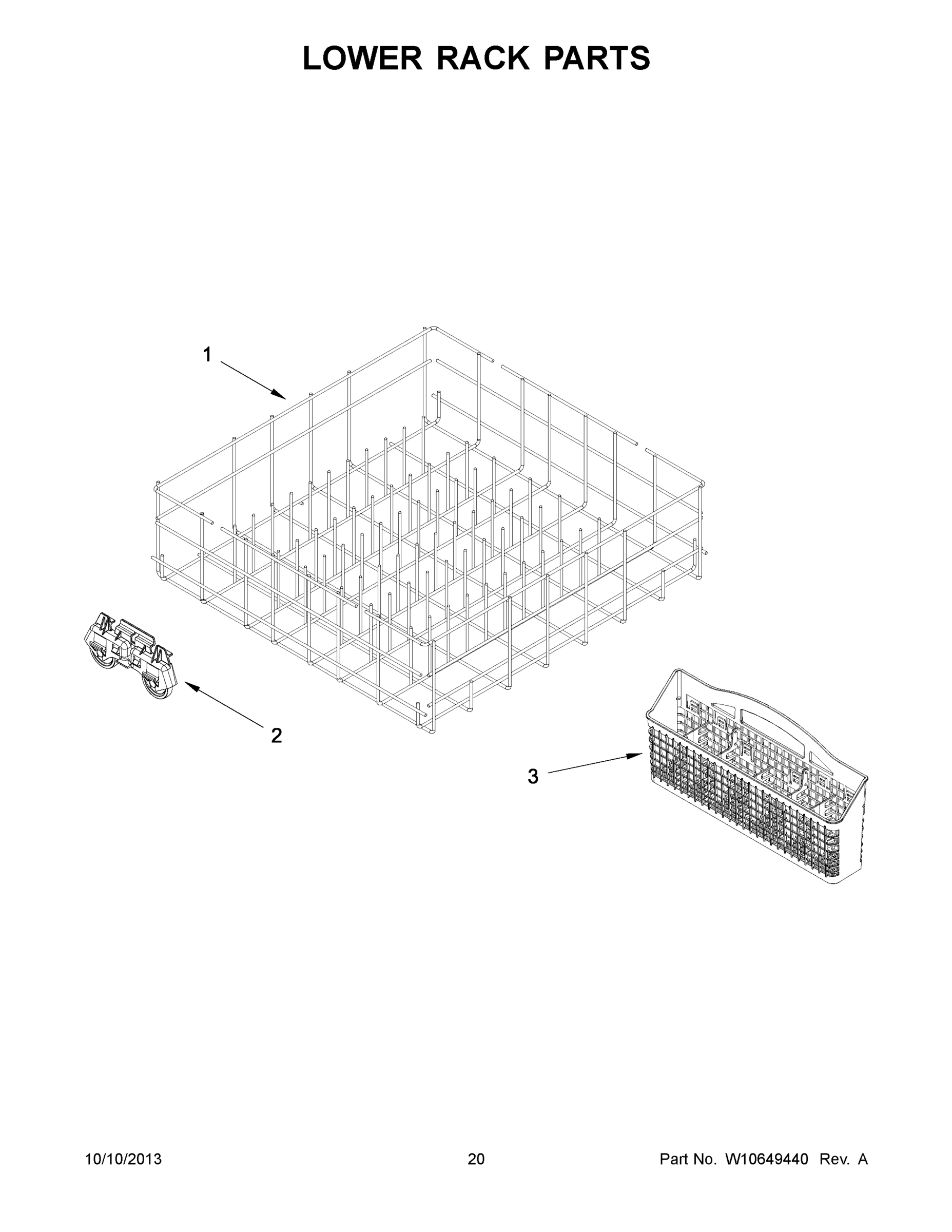 11 - LOWER RACK PARTS