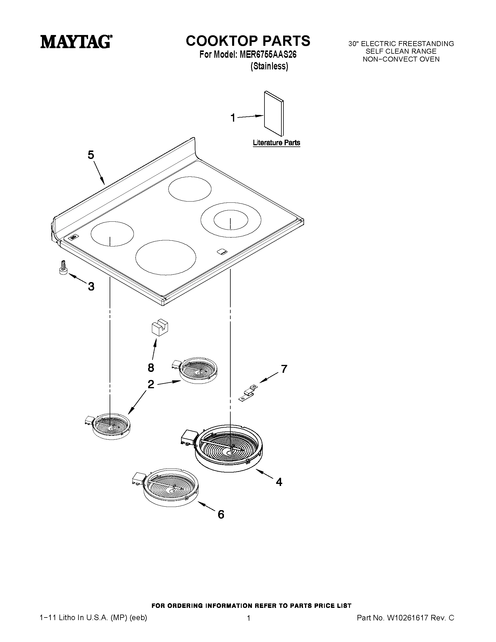 01 - COOKTOP PARTS