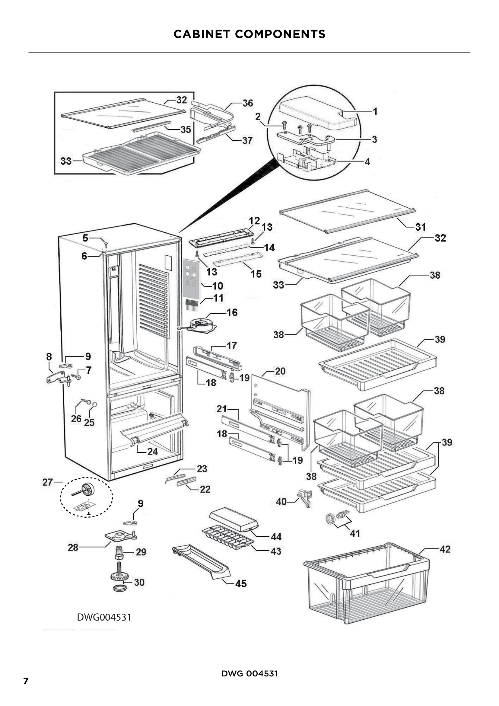 CABINET COMPONENTS