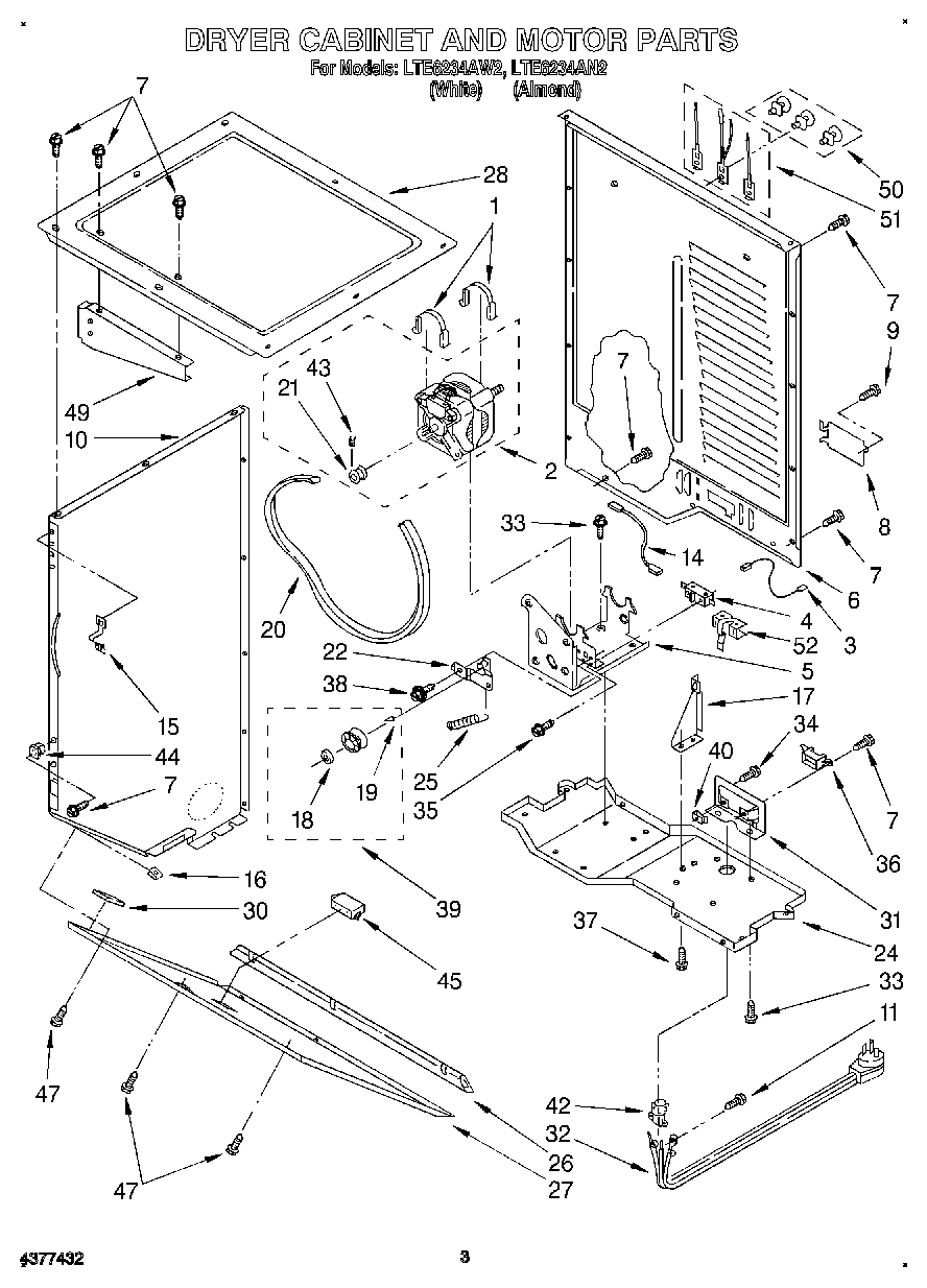 03 - DRYER CABINET AND MOTOR
