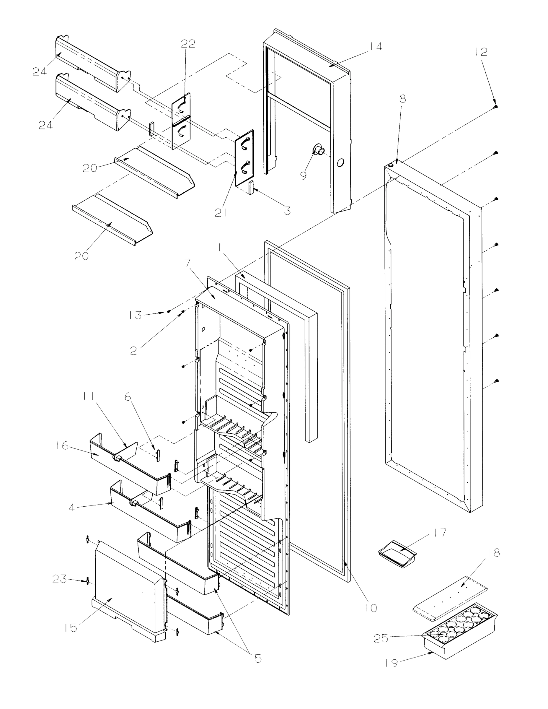 12 - Refrigerator Door