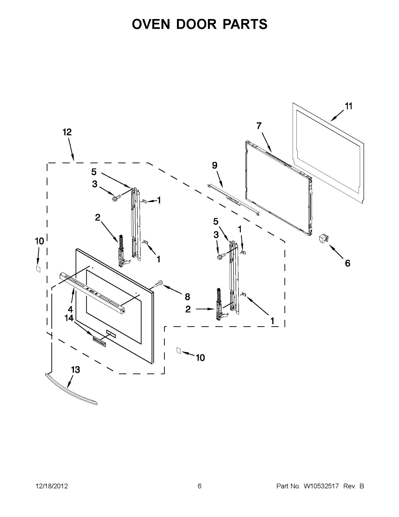 03 - OVEN DOOR PARTS