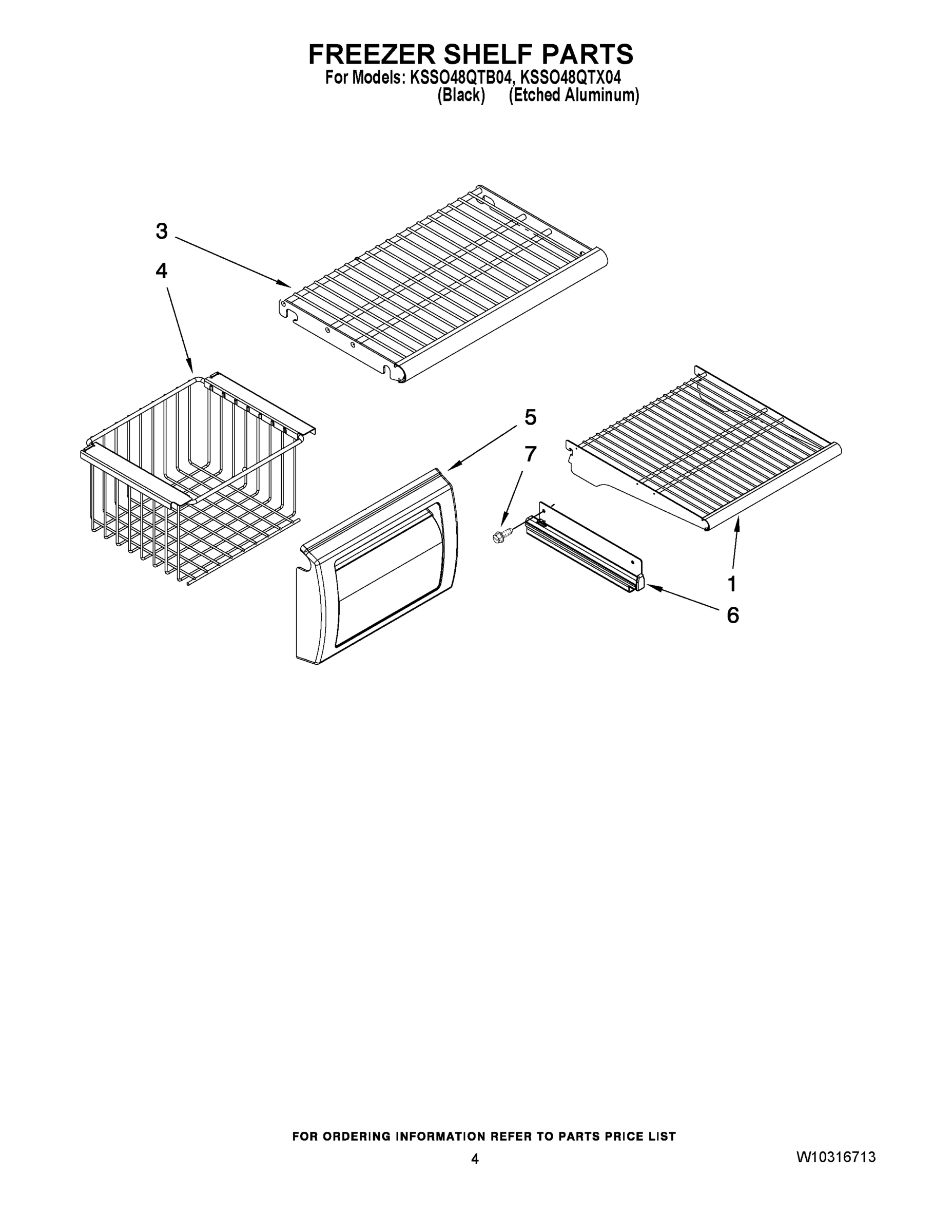03 - FREEZER SHELF PARTS