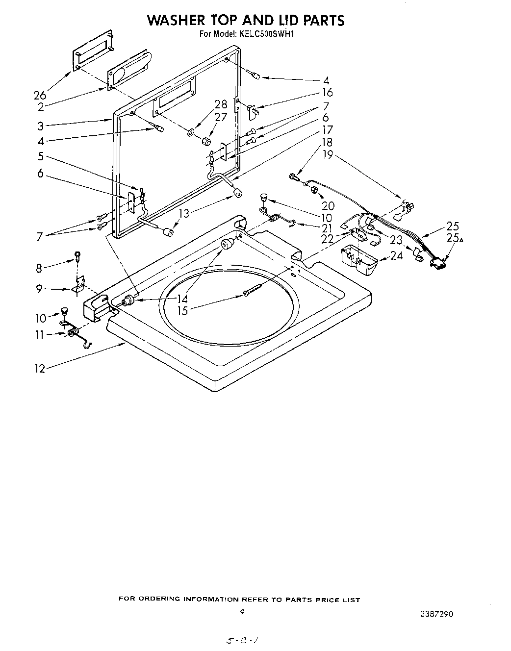 07 - WASHER TOP AND LID