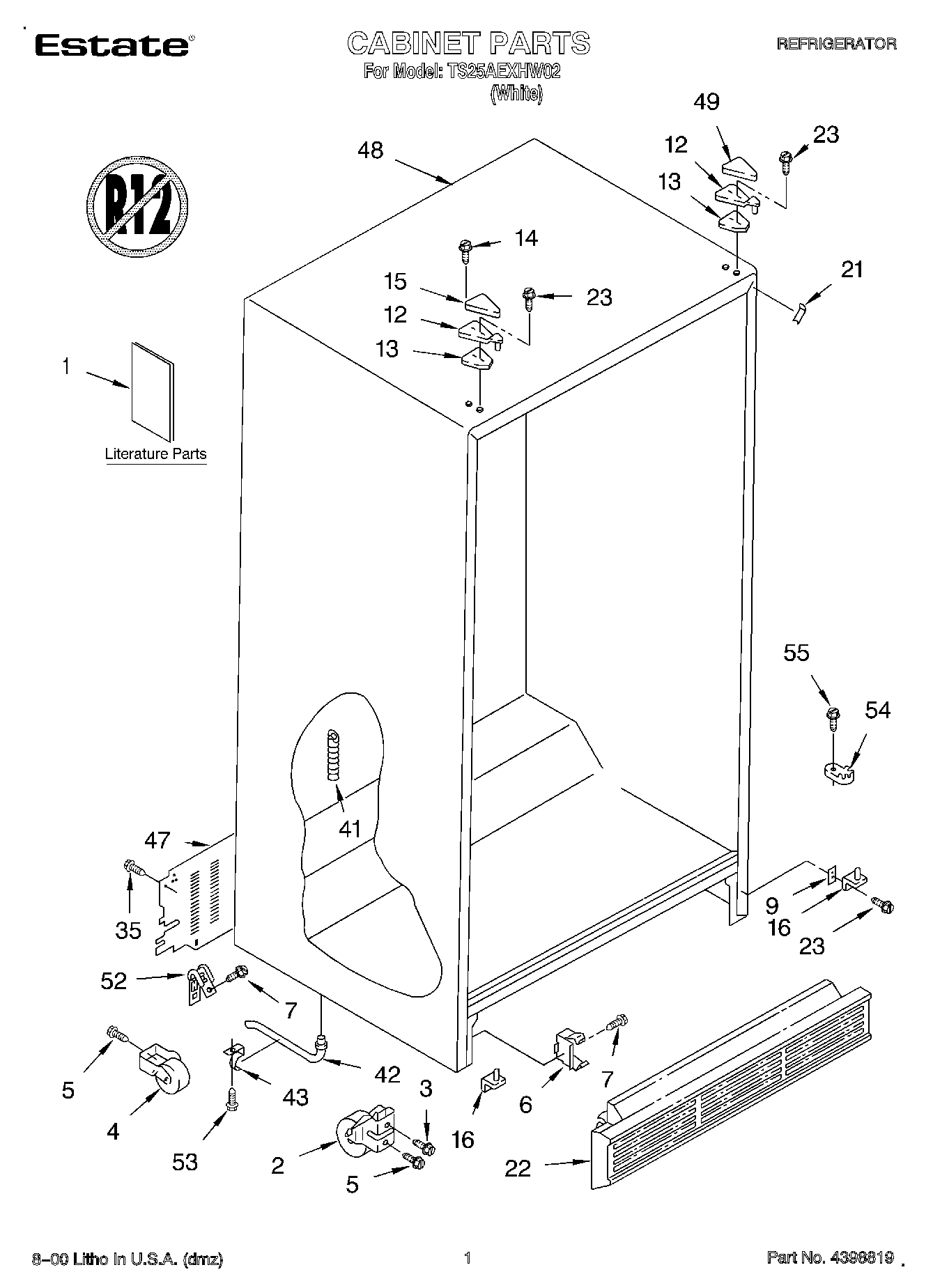 01 - CABINET, LITERATURE