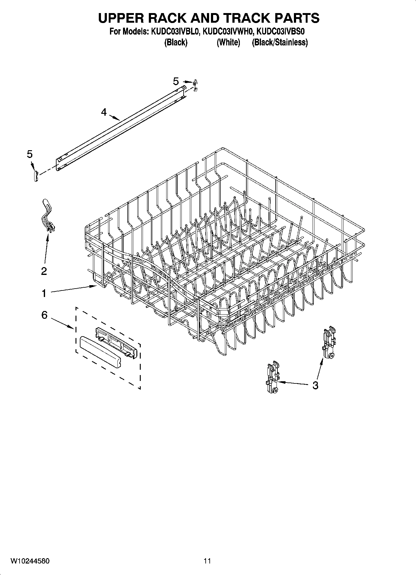 09 - UPPER RACK AND TRACK PARTS