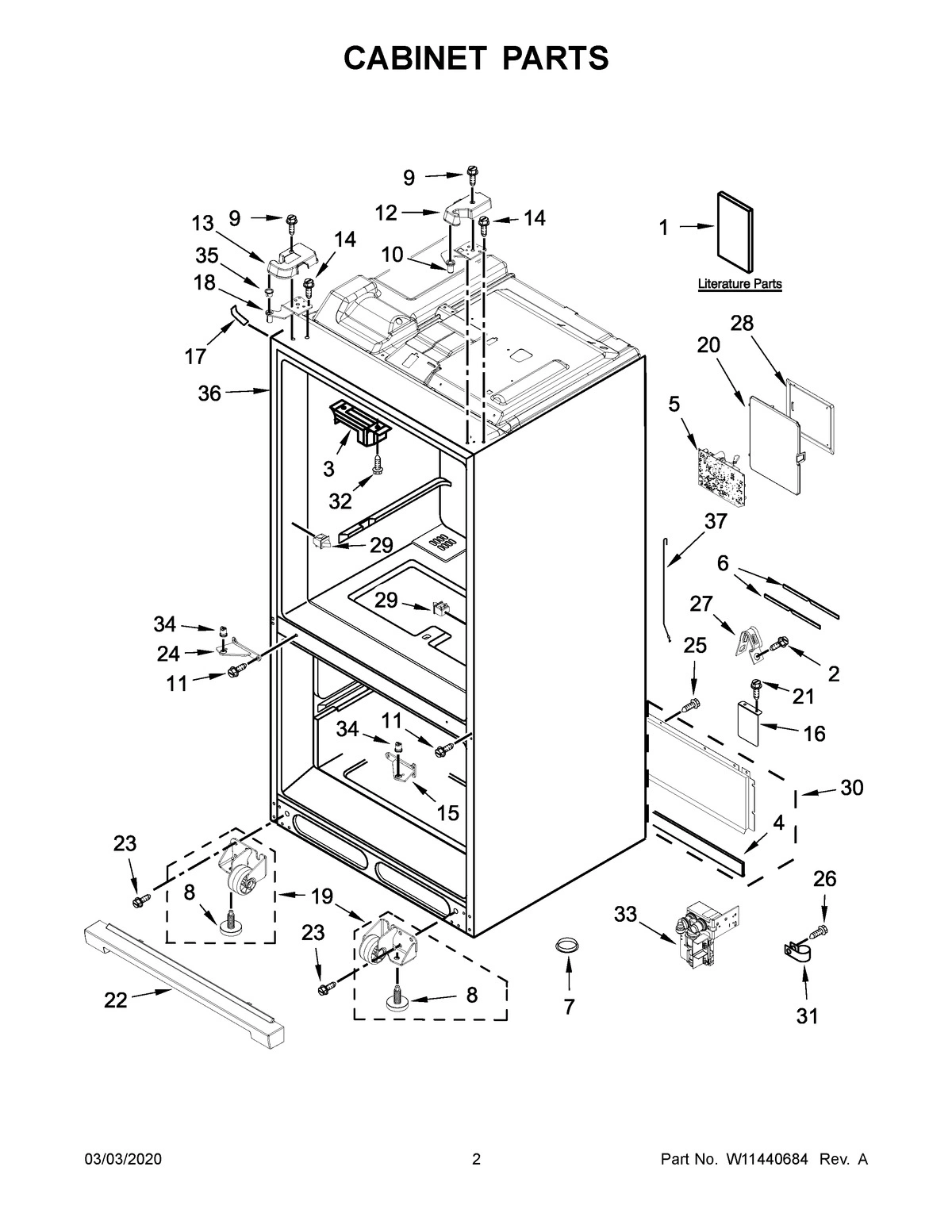 02 - CABINET PARTS