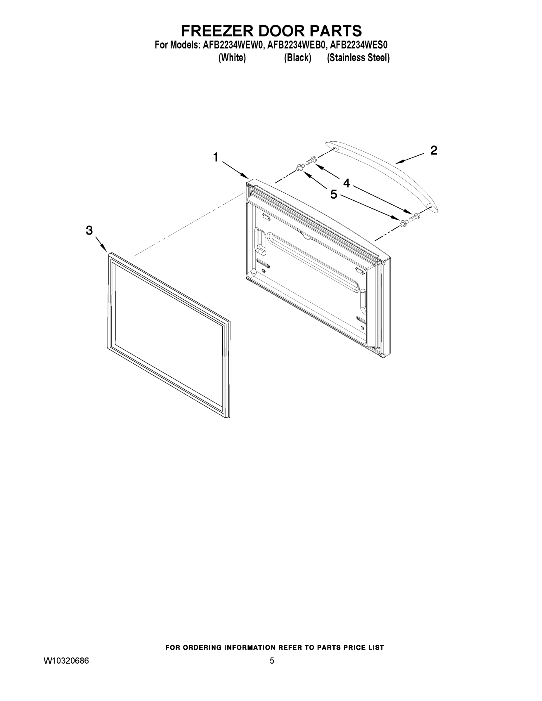 03 - FREEZER DOOR PARTS