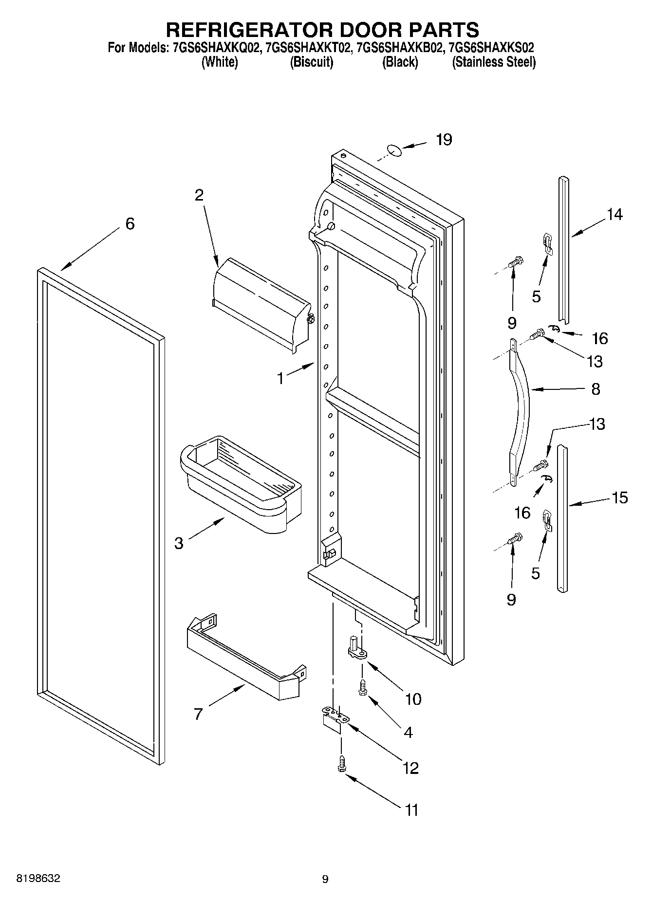 06 - REFRIGERATOR DOOR PARTS