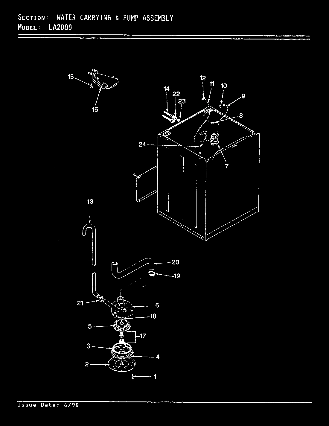 09 - WATER CARRYING & PUMP ASSY. (REV. E-F)