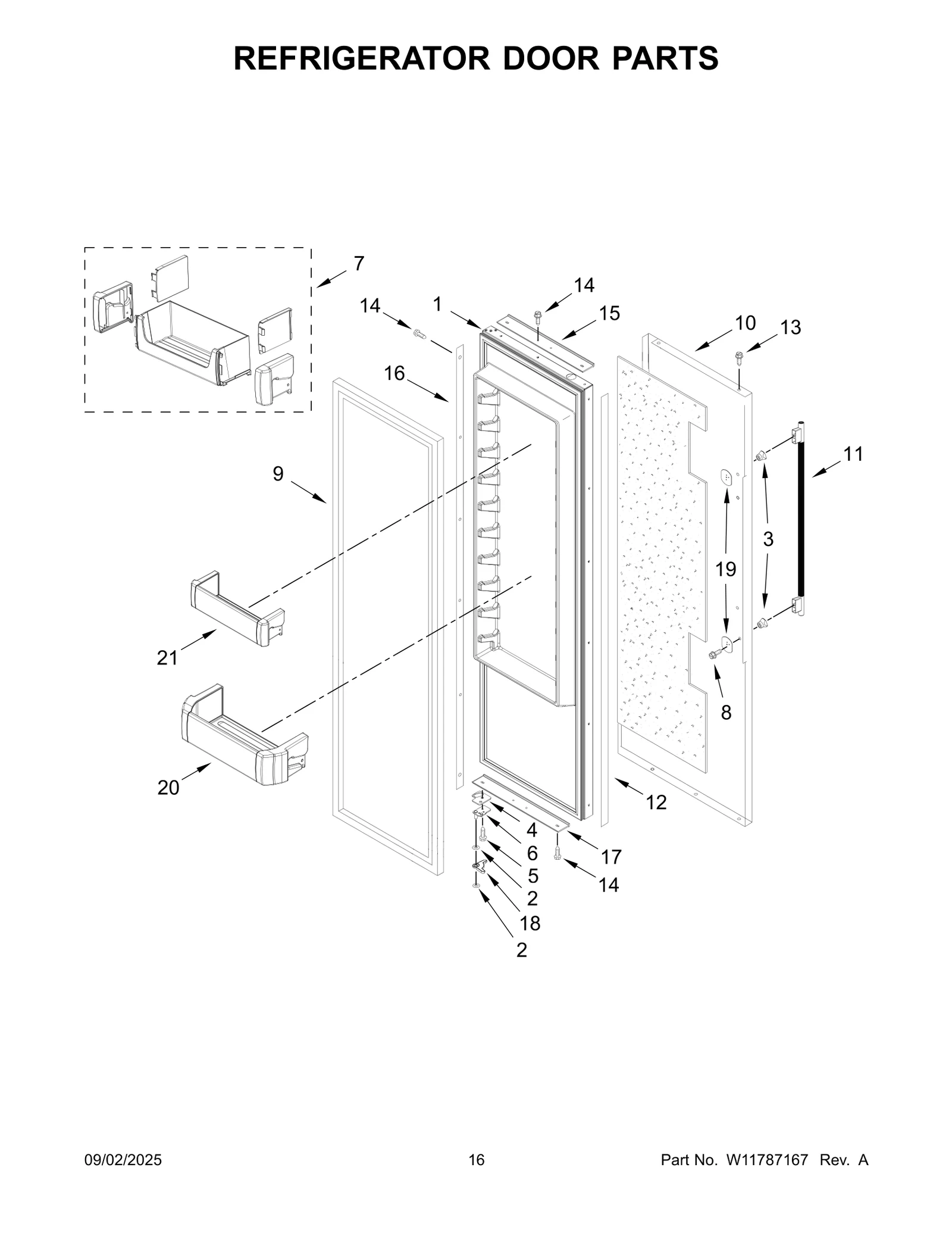 REFRIGERATOR DOOR PARTS