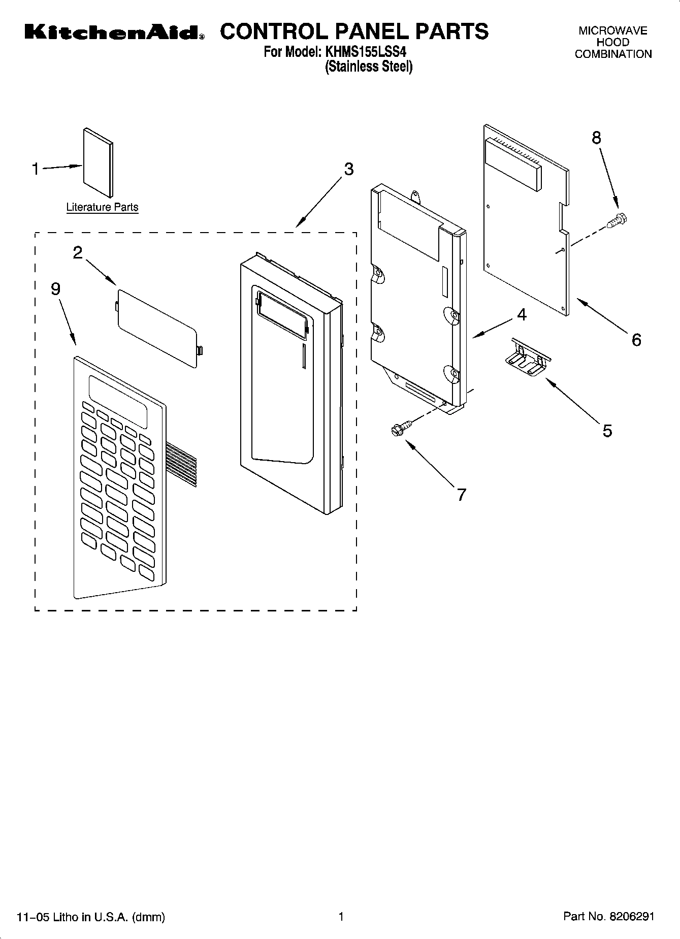 01 - CONTROL PANEL PARTS
