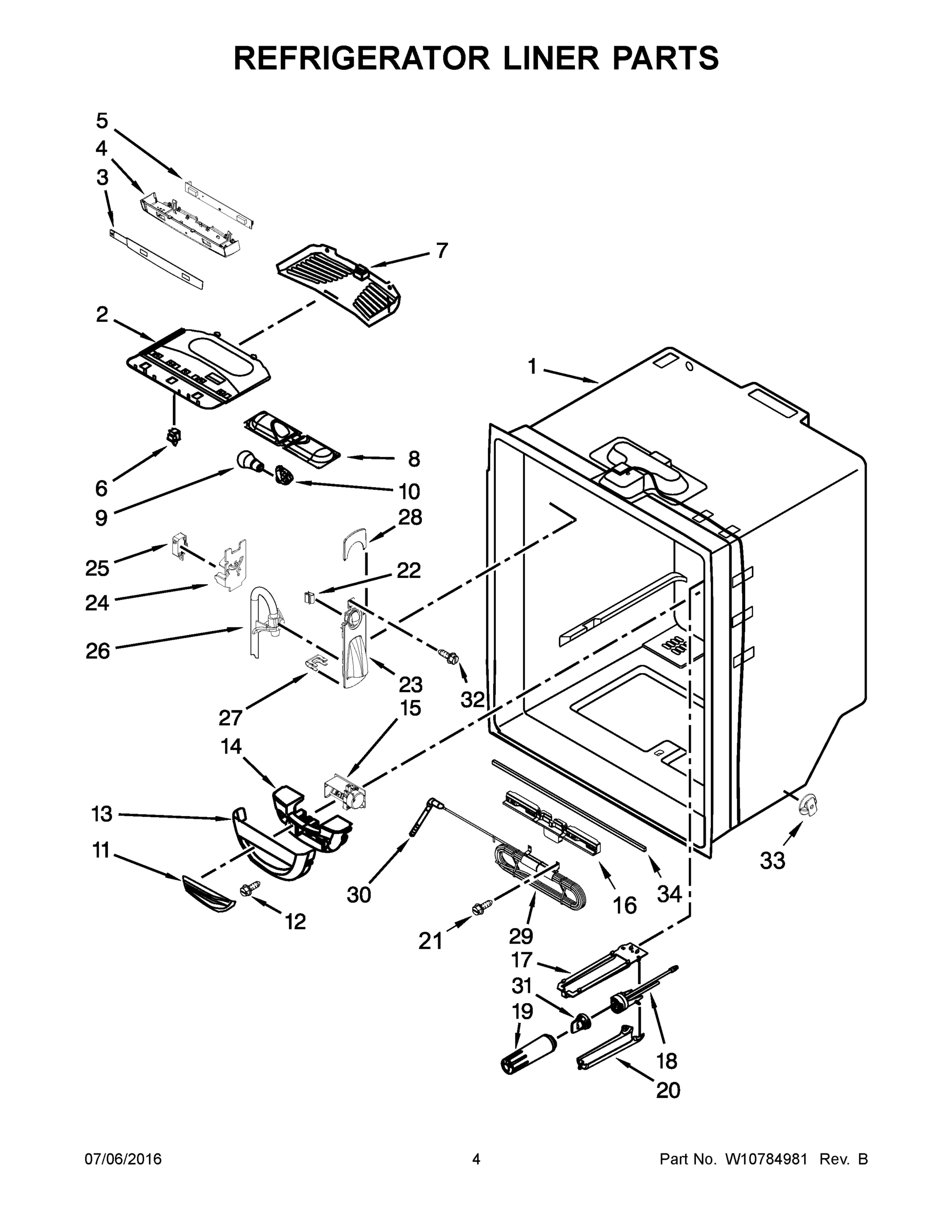 03 - REFRIGERATOR LINER PARTS