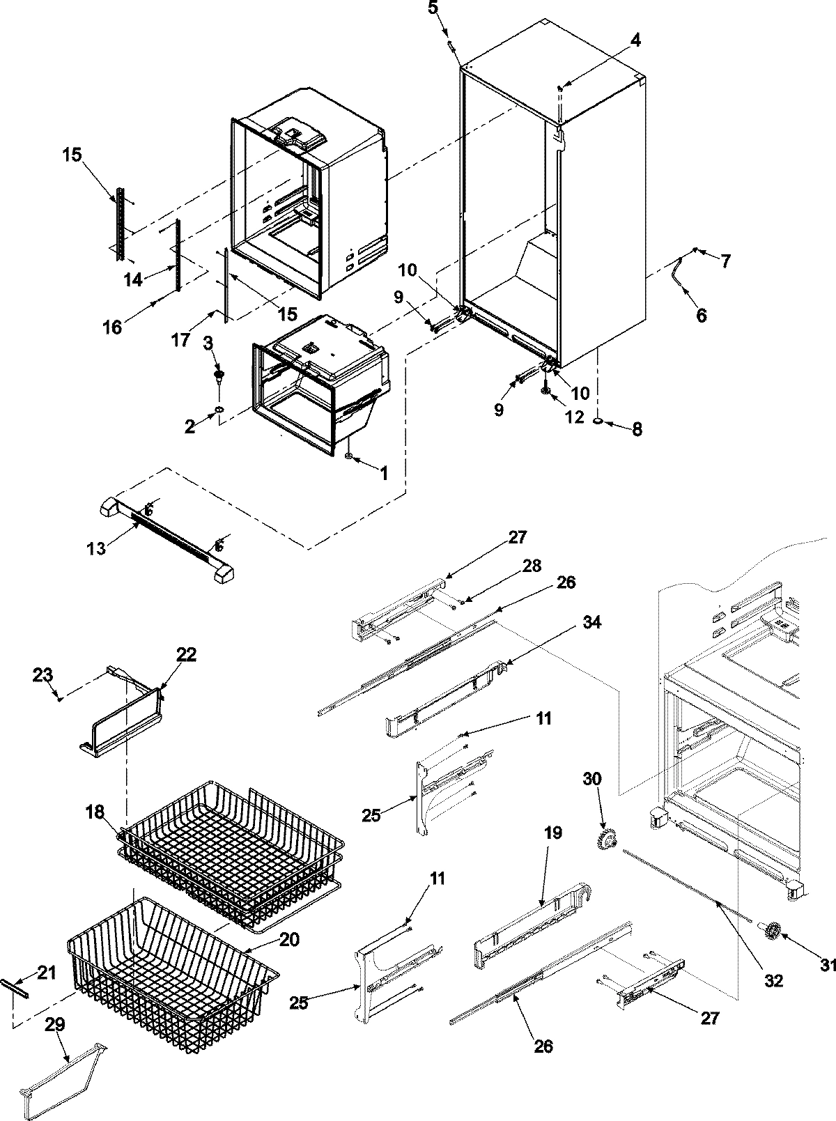 06 - INTERIOR CABINET & FREEZER SHELVING