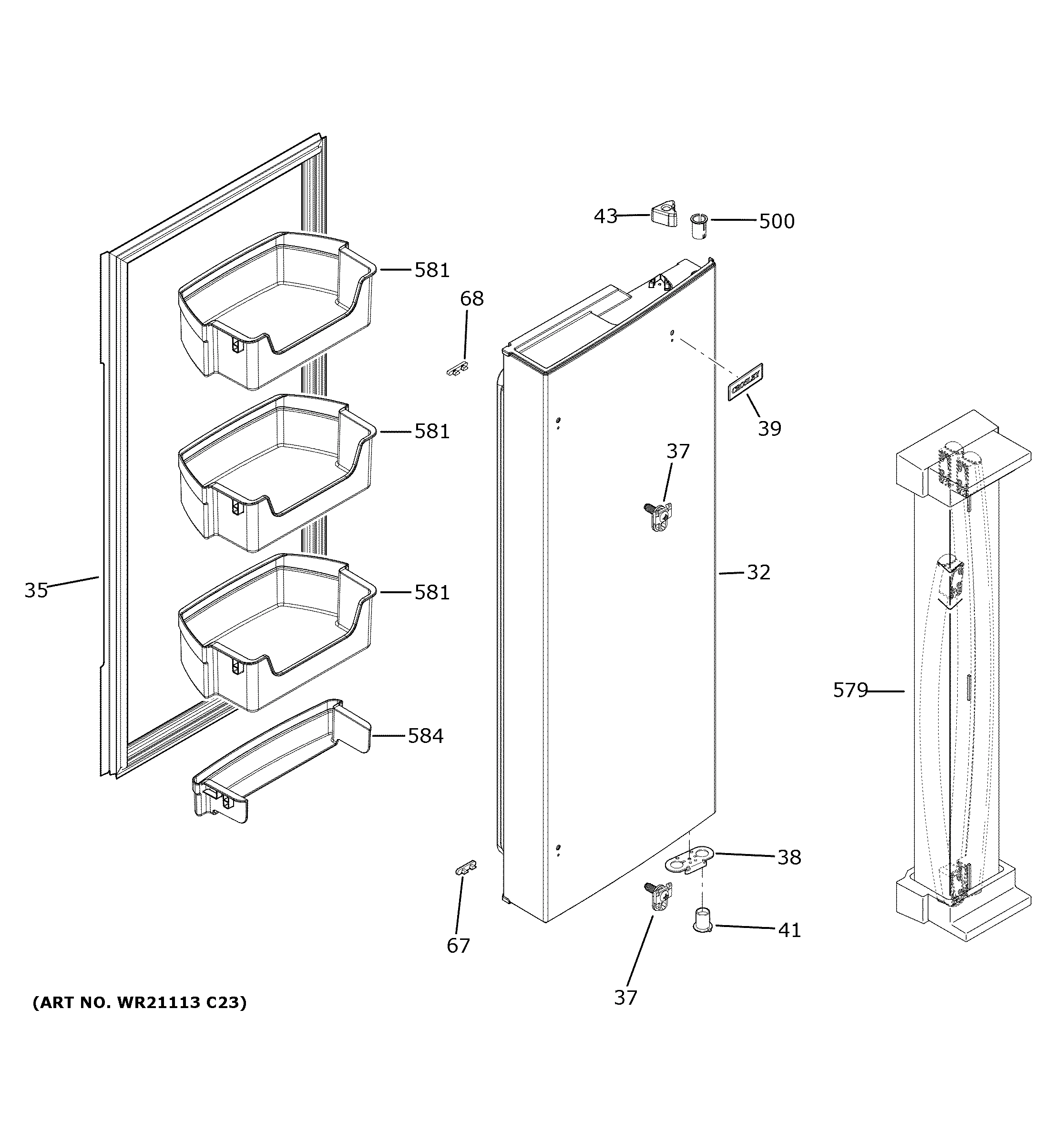 FRESH FOOD DOOR - RH