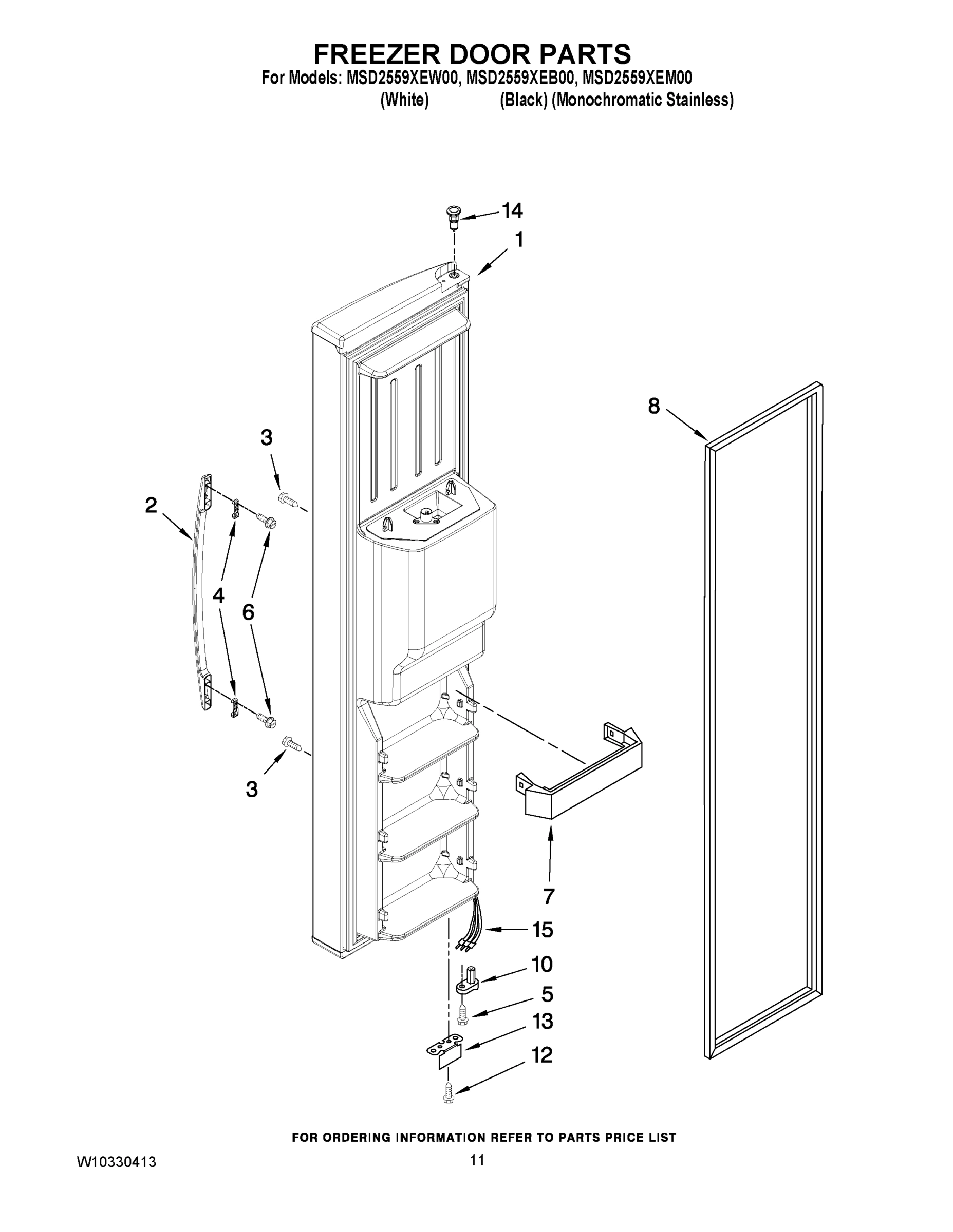 07 - FREEZER DOOR PARTS