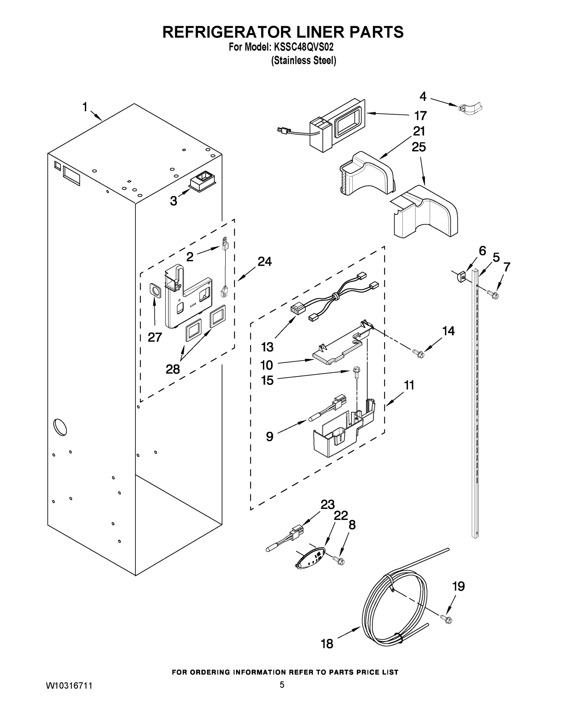 04 - REFRIGERATOR LINER PARTS