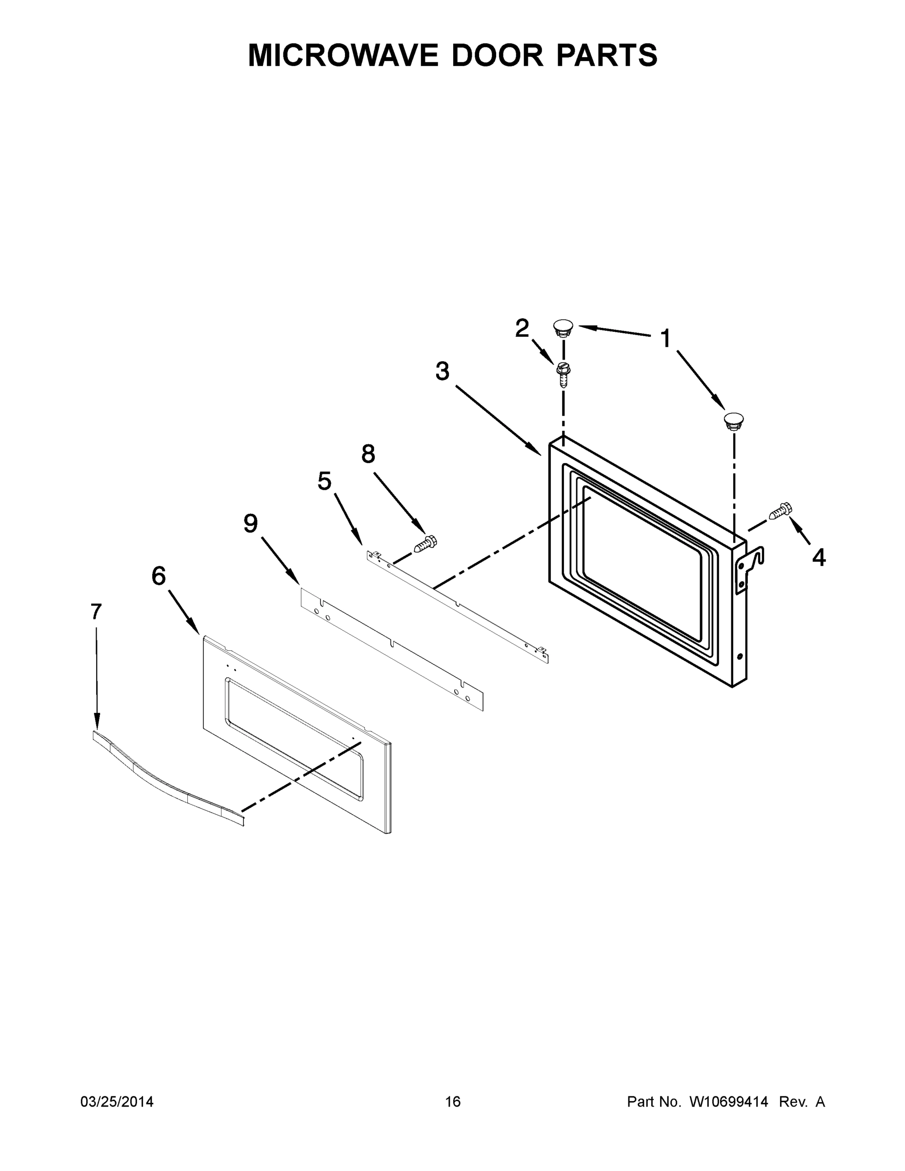 09 - MICROWAVE DOOR PARTS