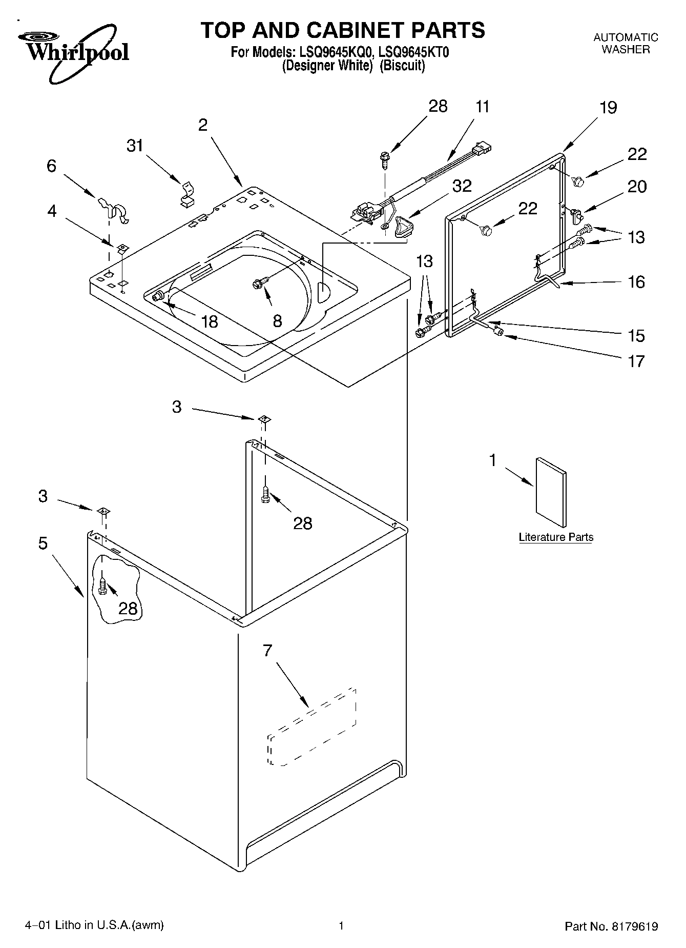 01 - TOP AND CABINET, LITERATURE