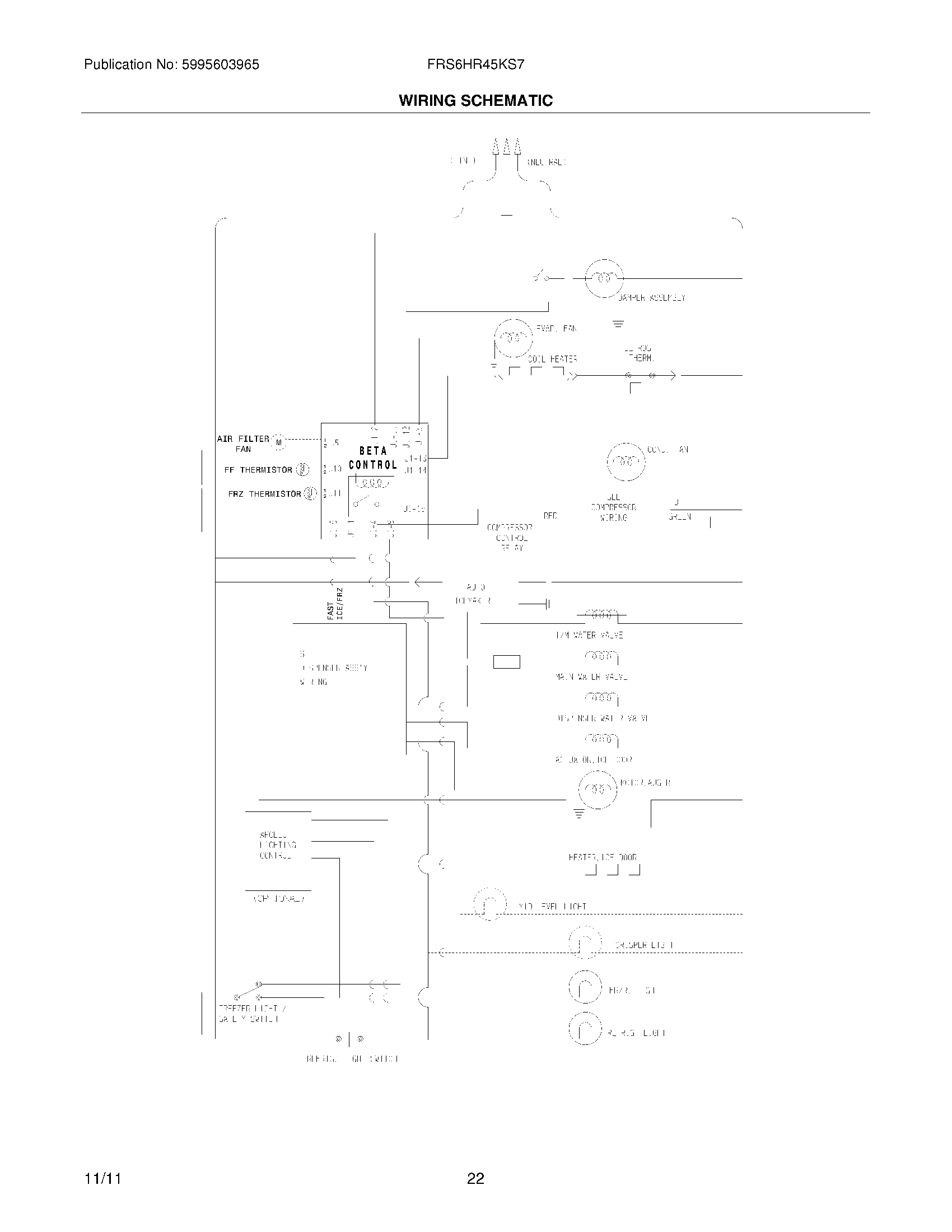 22 - WIRING SCHEMATIC