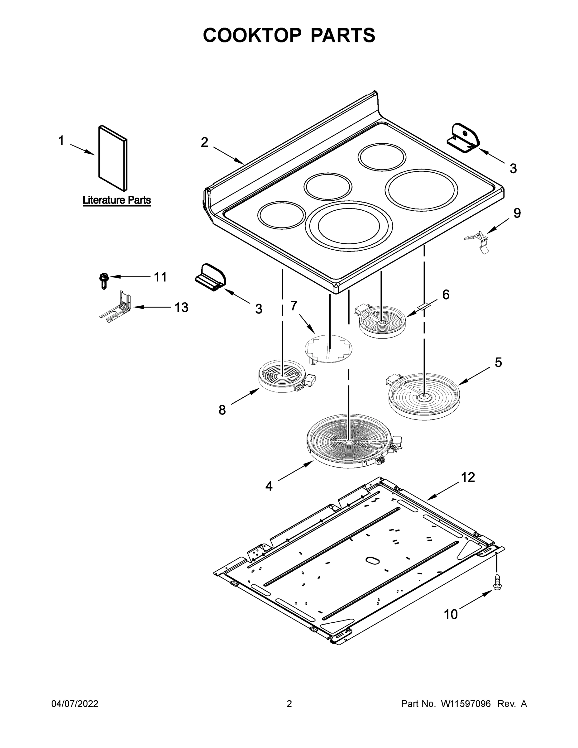 02 - COOKTOP PARTS