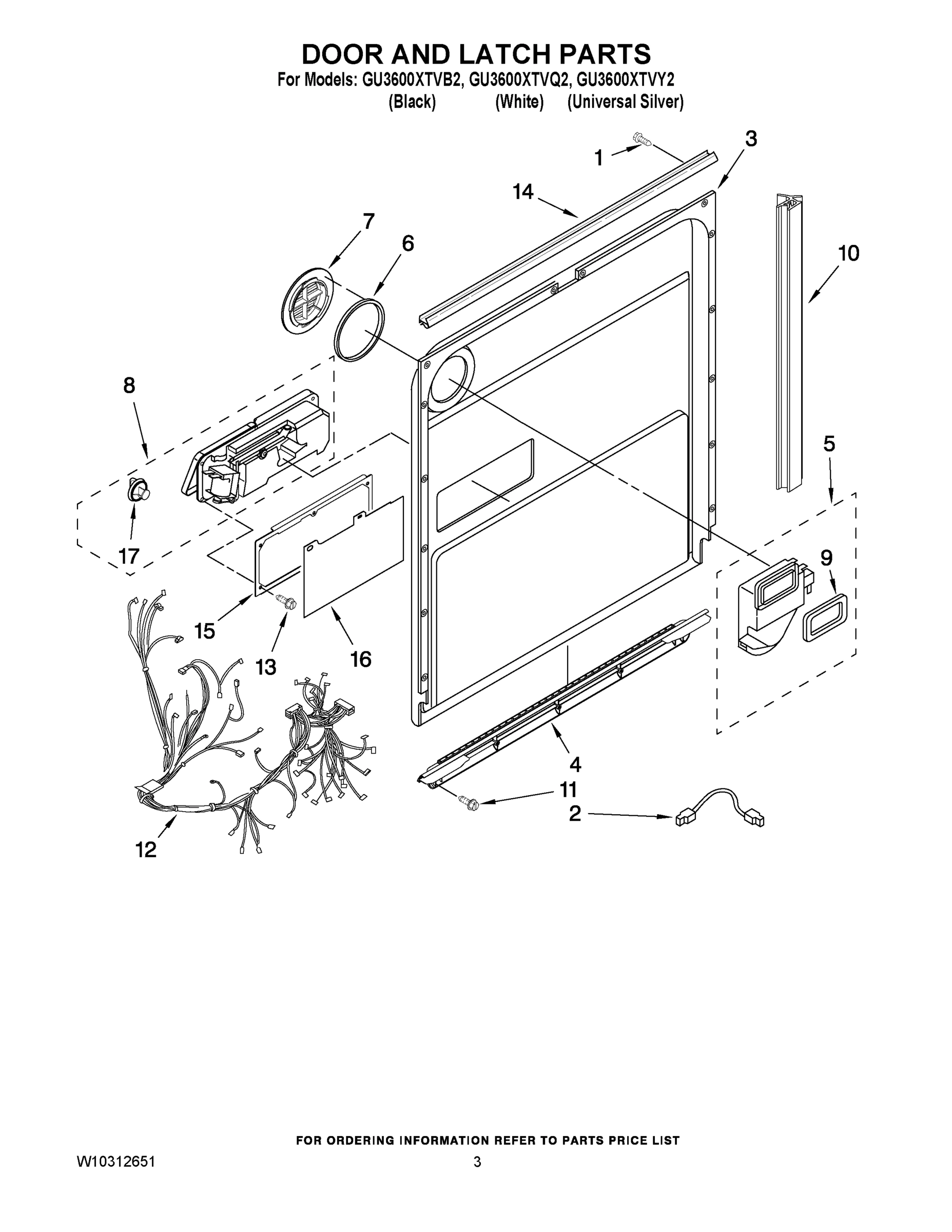03 - DOOR AND LATCH PARTS