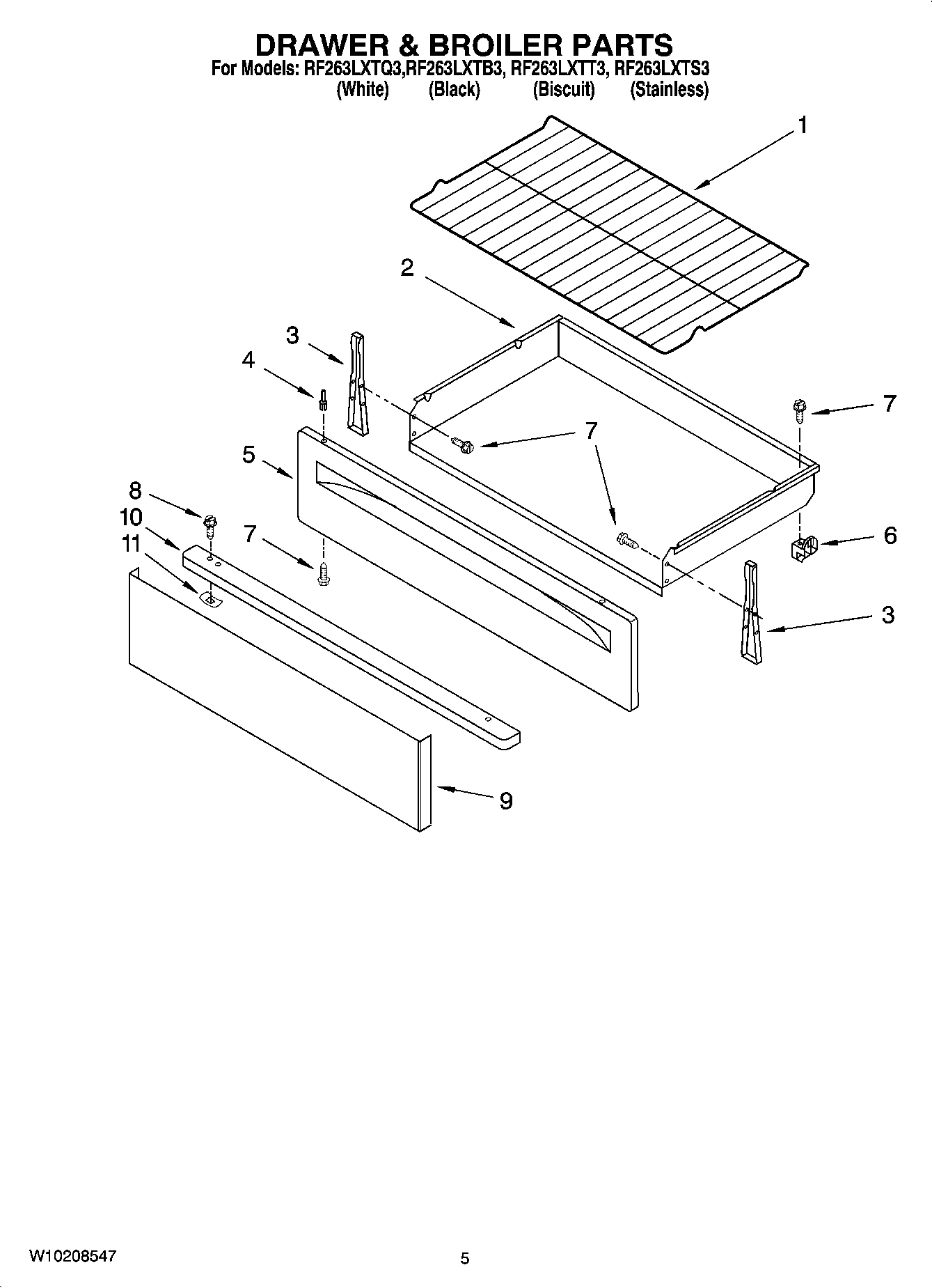 04 - DRAWER & BROILER PARTS