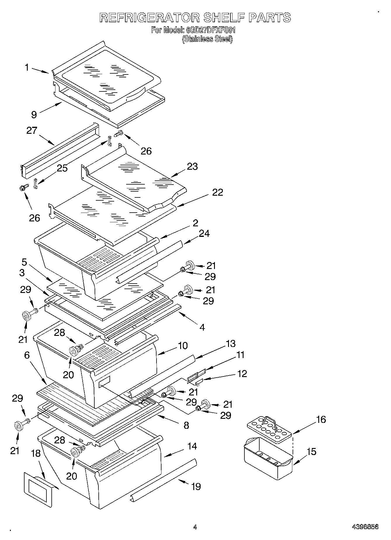 03 - REFRIGERATOR SHELF