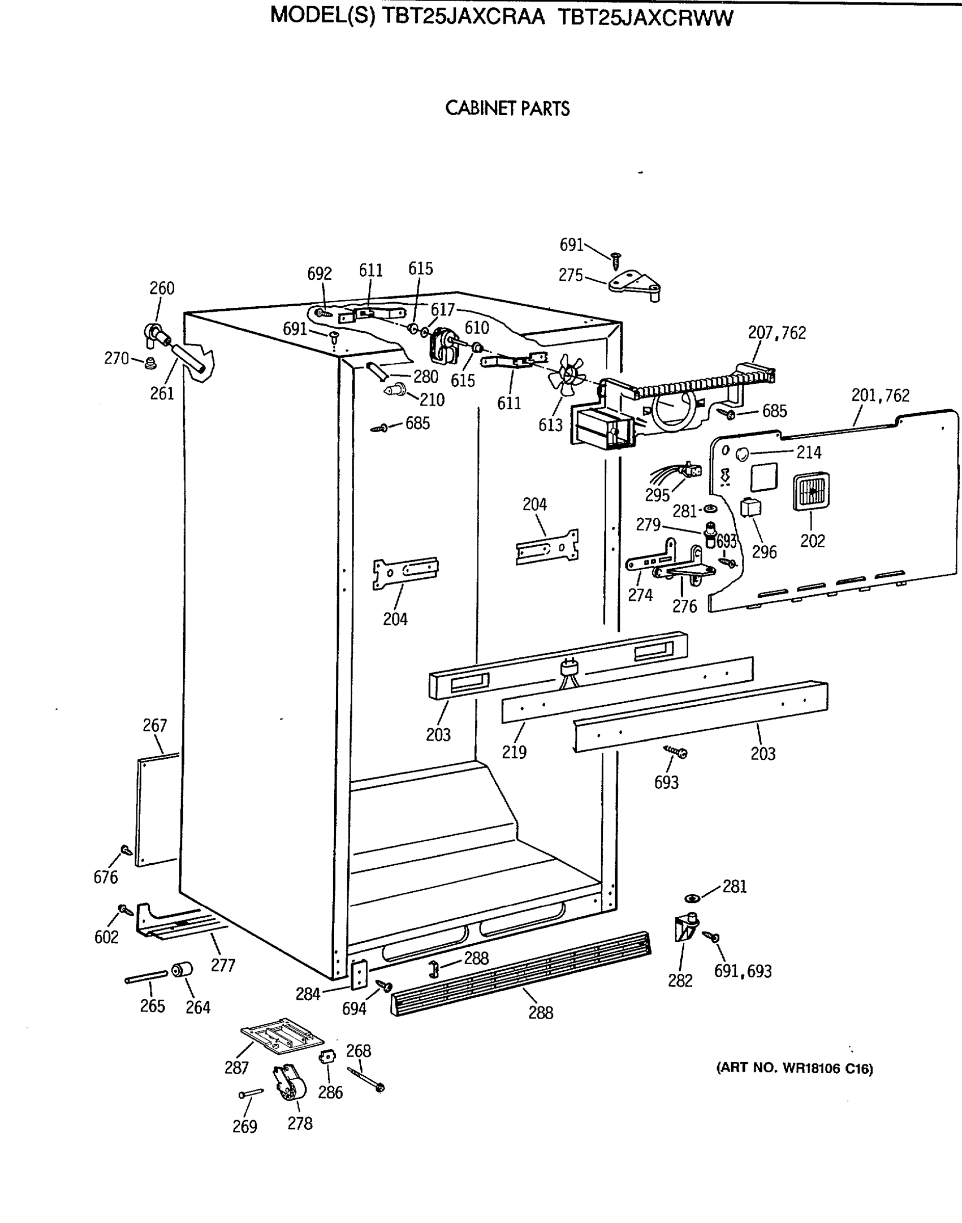 CABINET PARTS