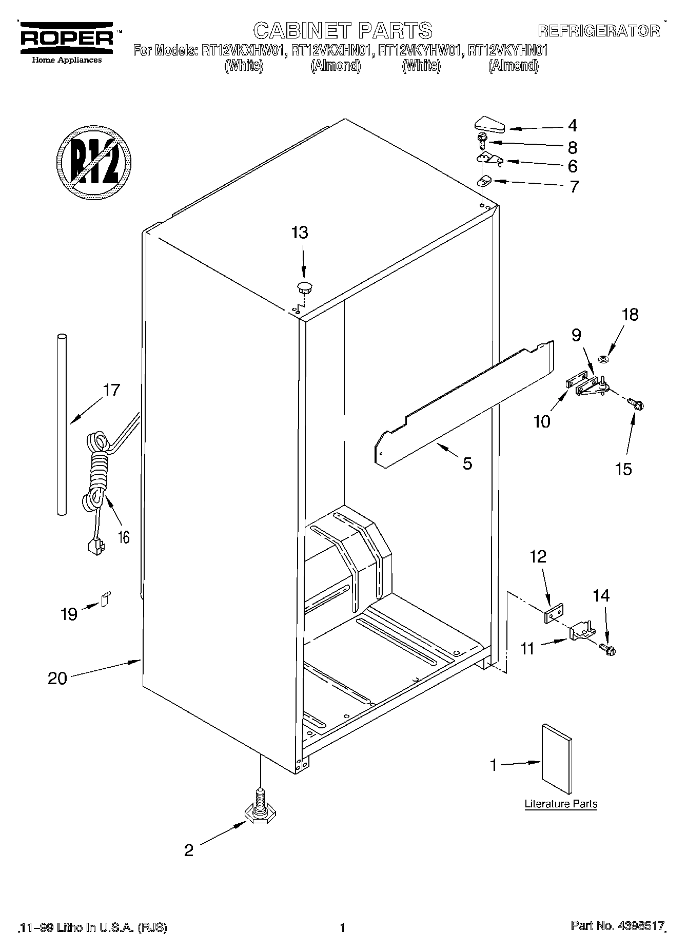 01 - CABINET, LITERATURE