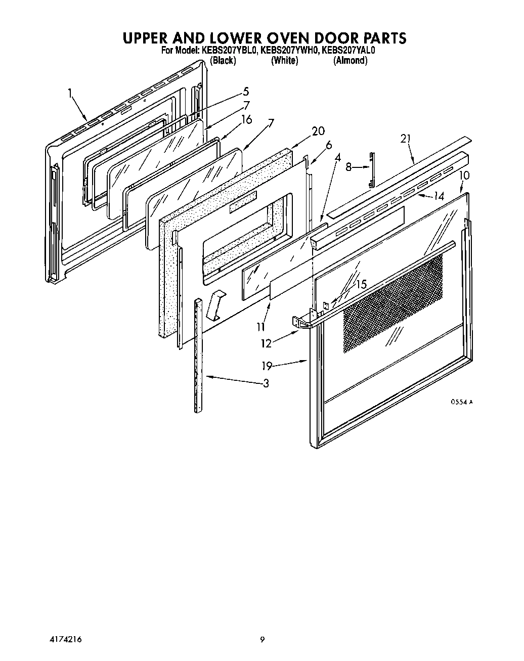 06 - UPPER AND LOWER OVEN DOOR
