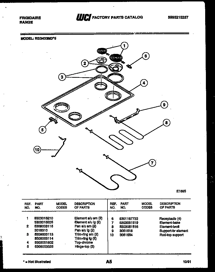 04 - COOKTOP AND BROILER PARTS