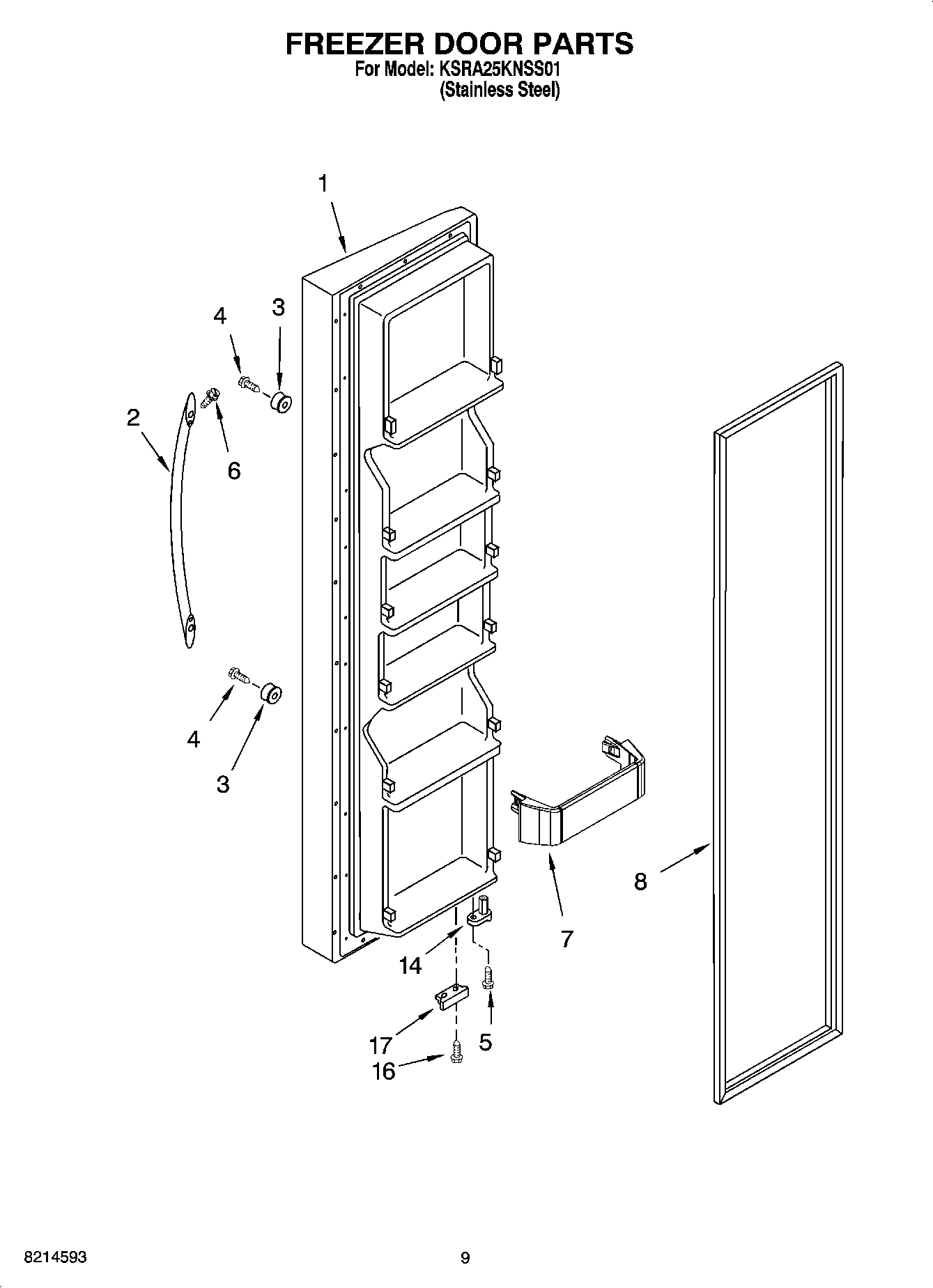 06 - FREEZER DOOR PARTS