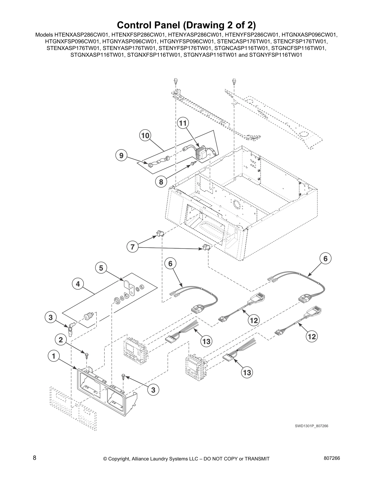 Control Panel (Drawing 2 of 2)