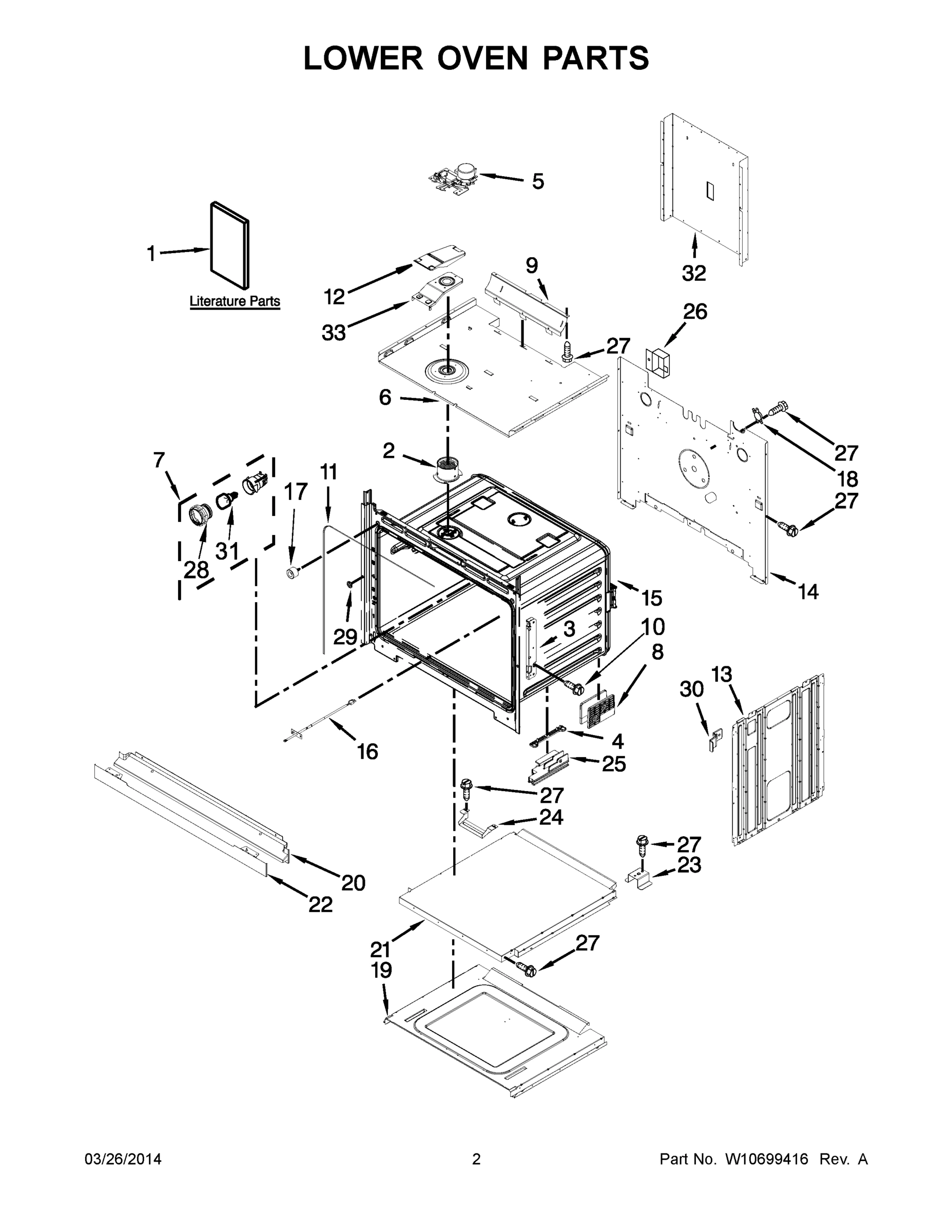 02 - LOWER OVEN PARTS