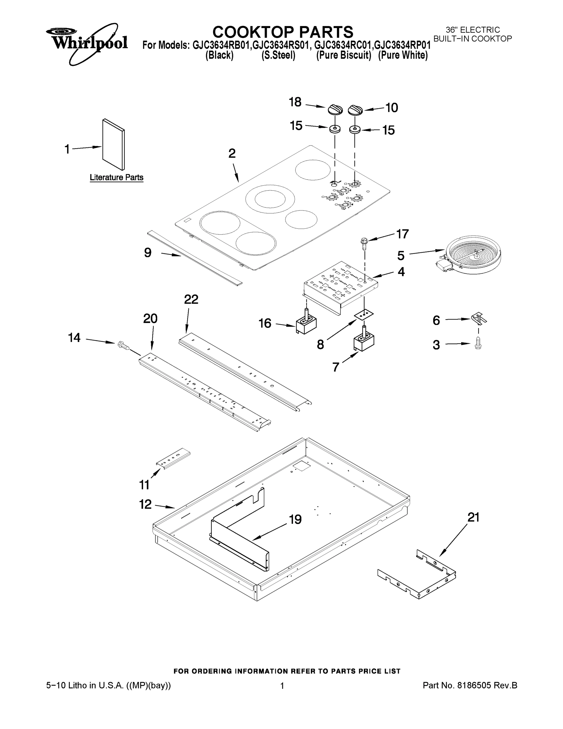 01 - COOKTOP PARTS