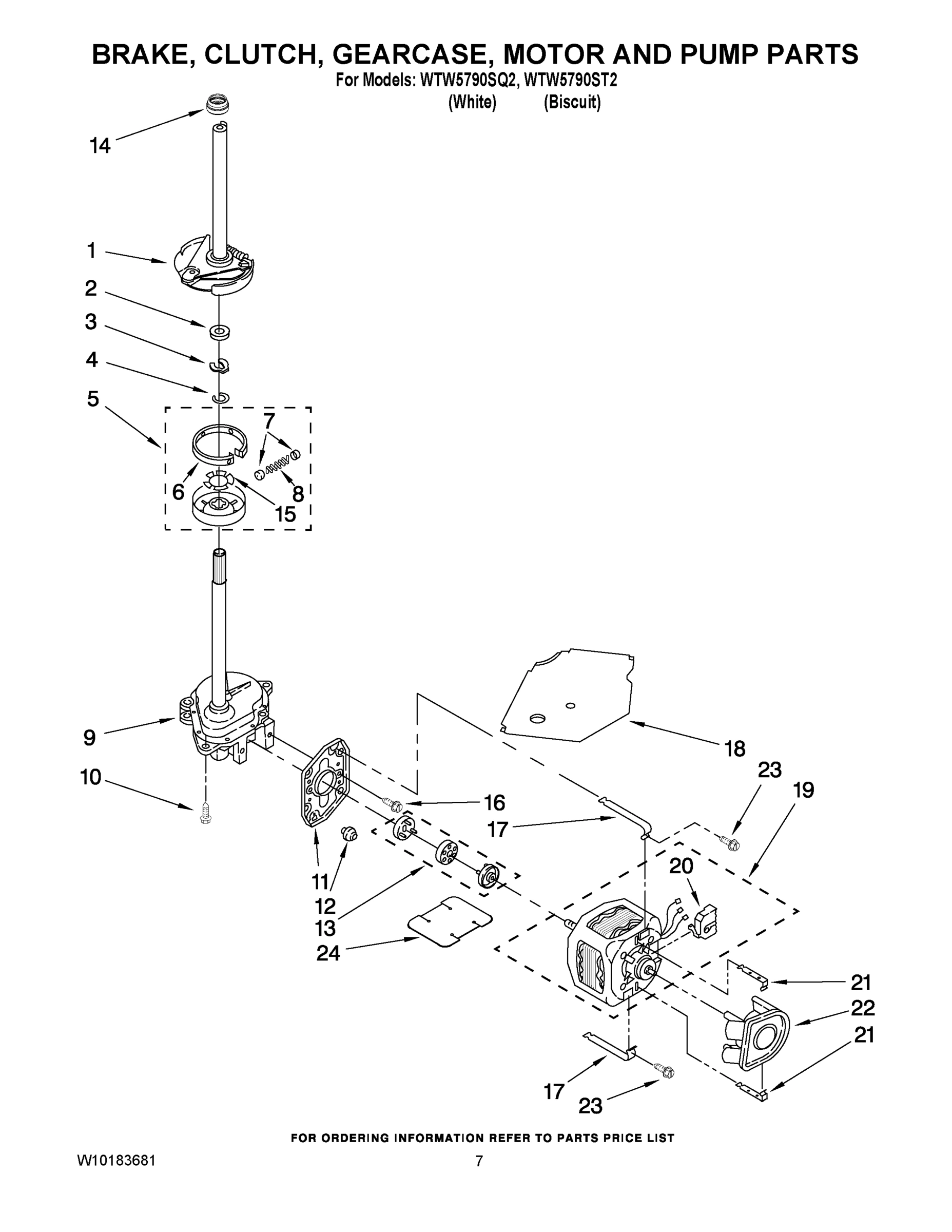 04 - BRAKE, CLUTCH, GEARCASE, MOTOR AND PUMP PARTS