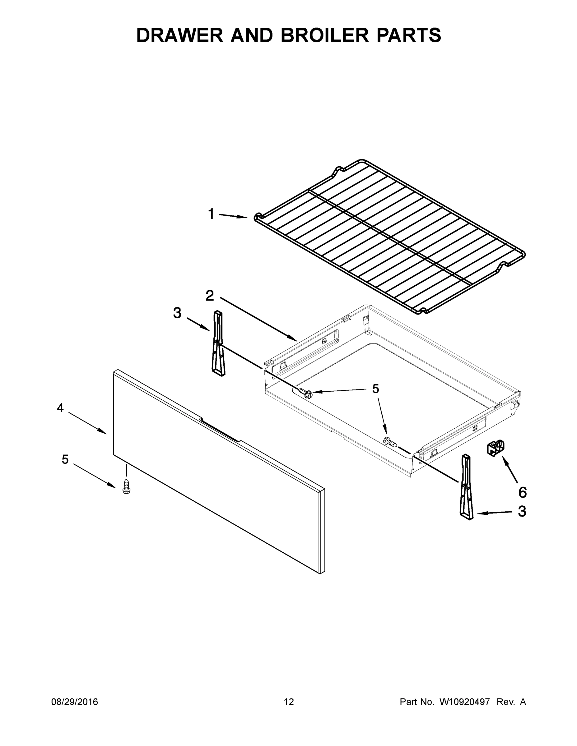 07 - DRAWER AND BROILER PARTS