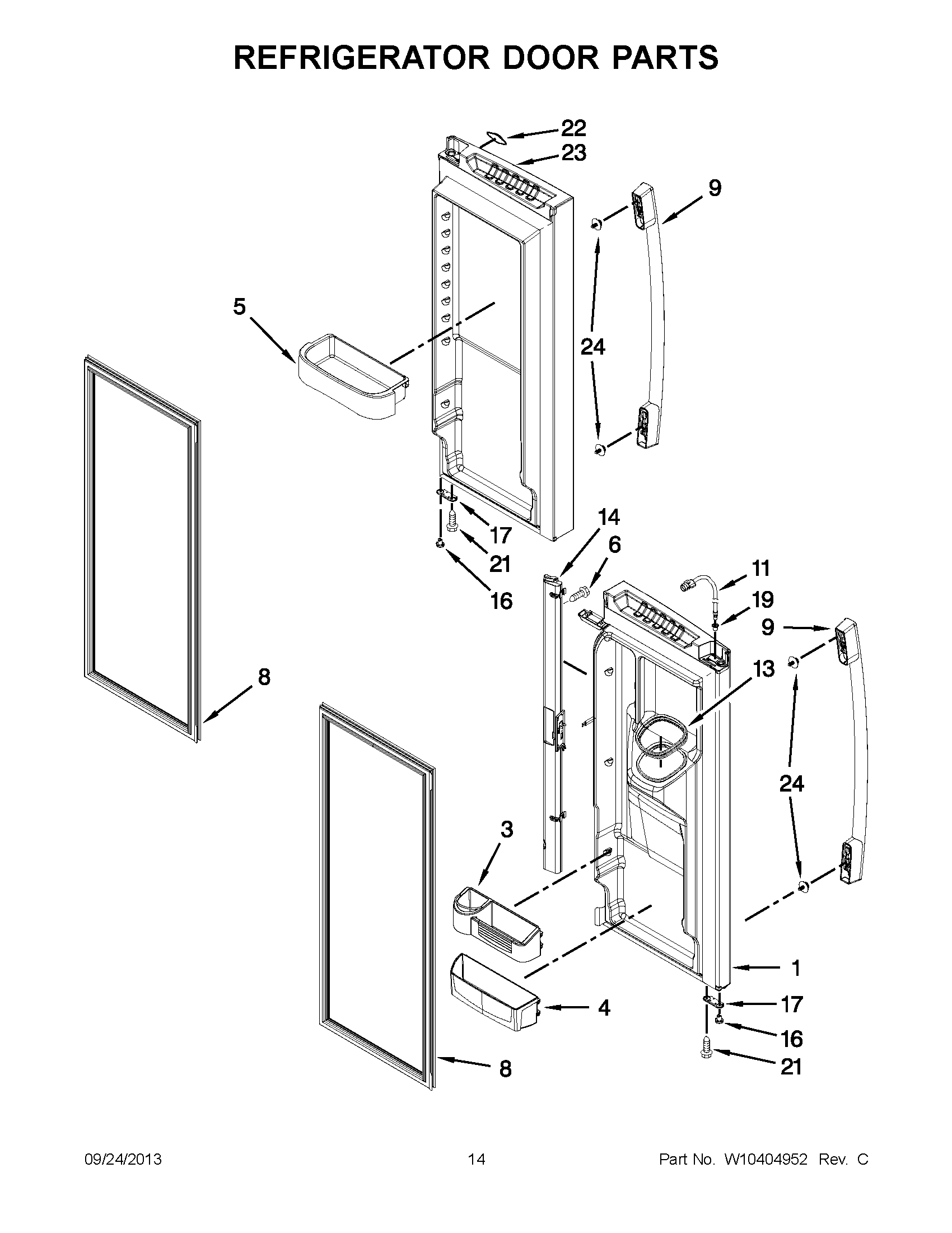 08 - REFRIGERATOR DOOR PARTS